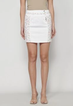 Koroshi Falda Vaquera - Blanco/White