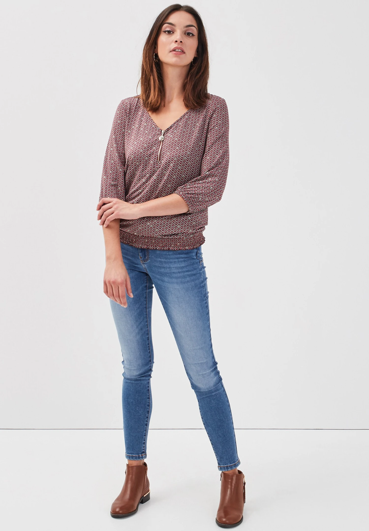 Push Up - Vaqueros Pitillo - Denim Bleach - Imagen 2