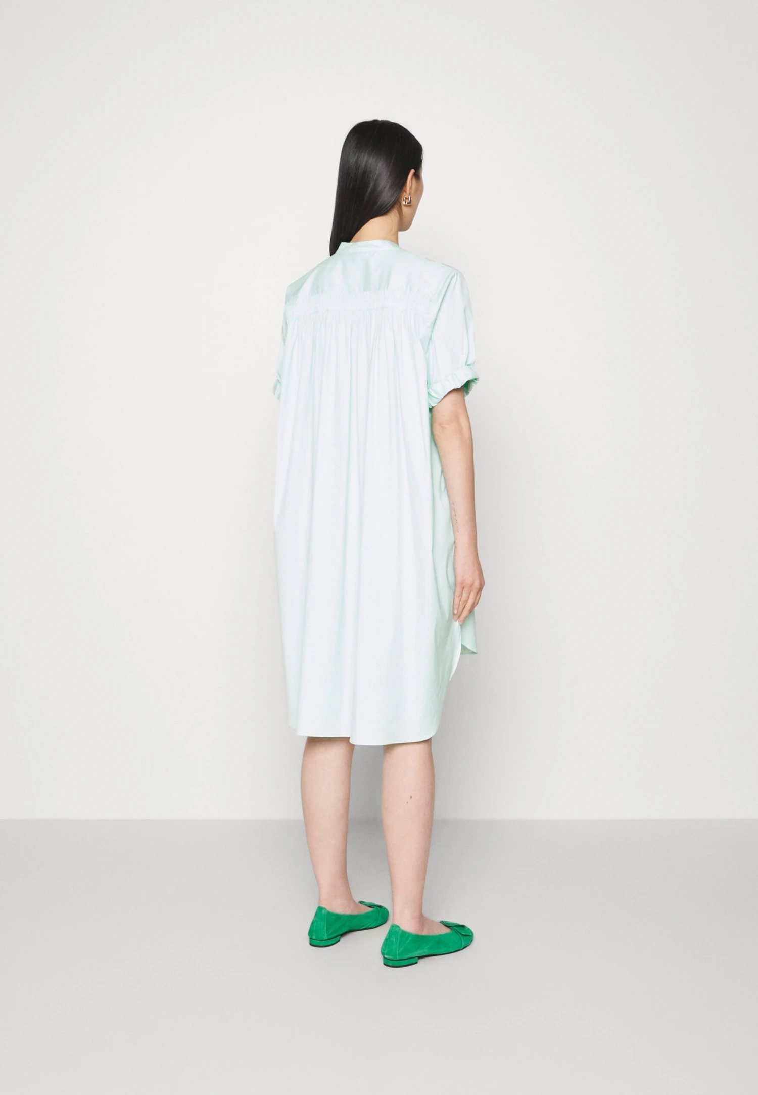 Mos Mosh Arleth Shirt Dress - Vestido Camisero - Brook Green - Imagen 4