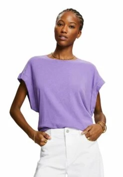 Edc By Esprit Camiseta Básica - Purple