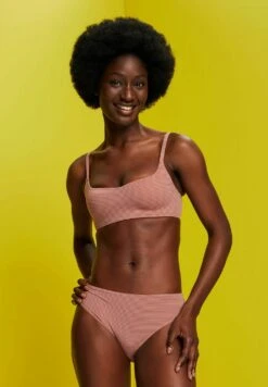 ESPRIT Jaquard Stripe K Par- Top De Bikini - Cinnamon