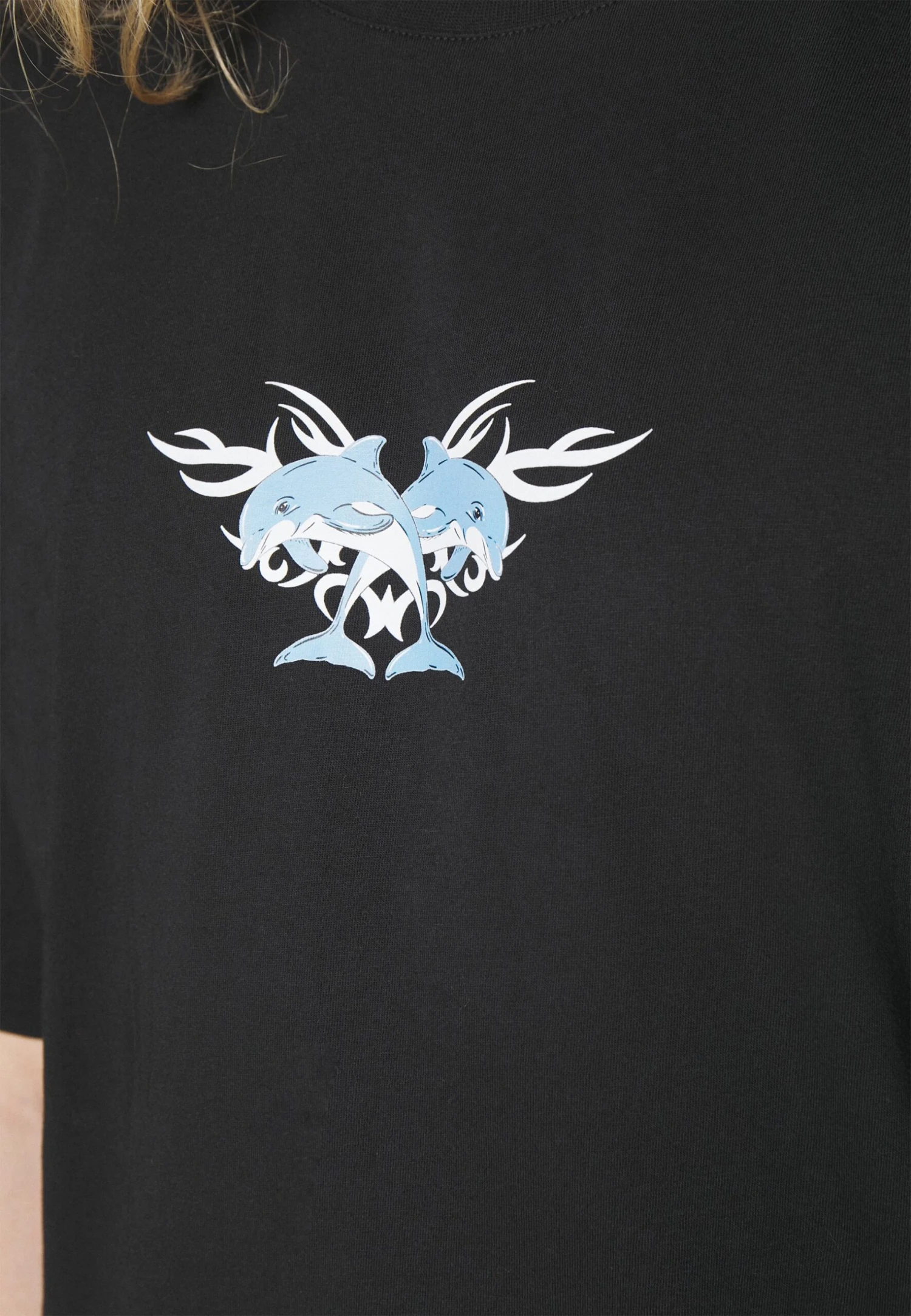 YOURTURN Unisex - Camiseta Estampada - Black - Imagen 6