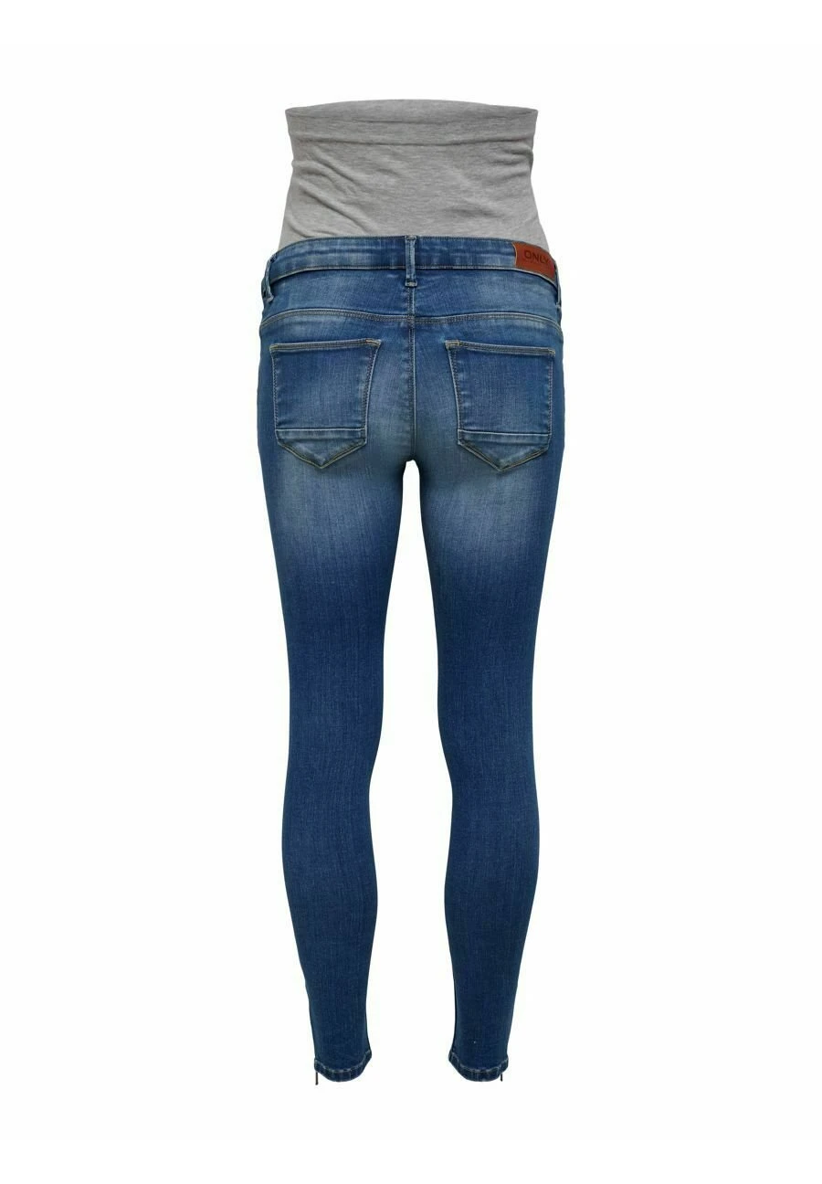 ONLY MATERNITY Vaqueros Pitillo - Medium Blue Denim - Imagen 3
