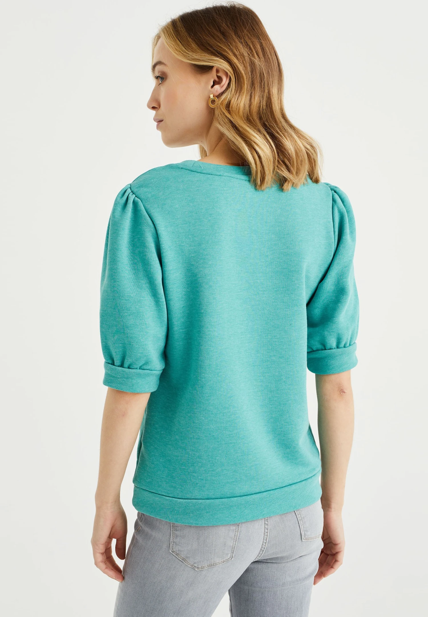 WE FASHION Camiseta Básica - Blue - Imagen 3