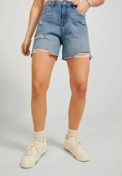 JJXX Jxaura - Shorts Vaqueros - Light Blue Denim
