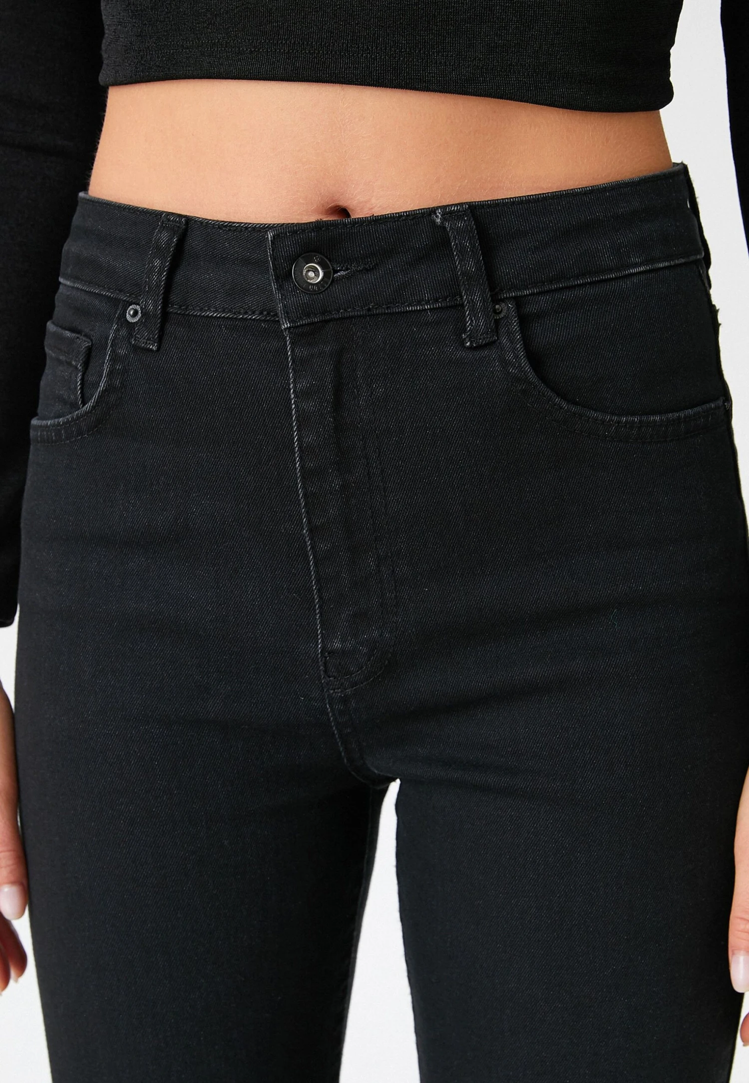 Koton Vaqueros Bootcut - Black - Imagen 4