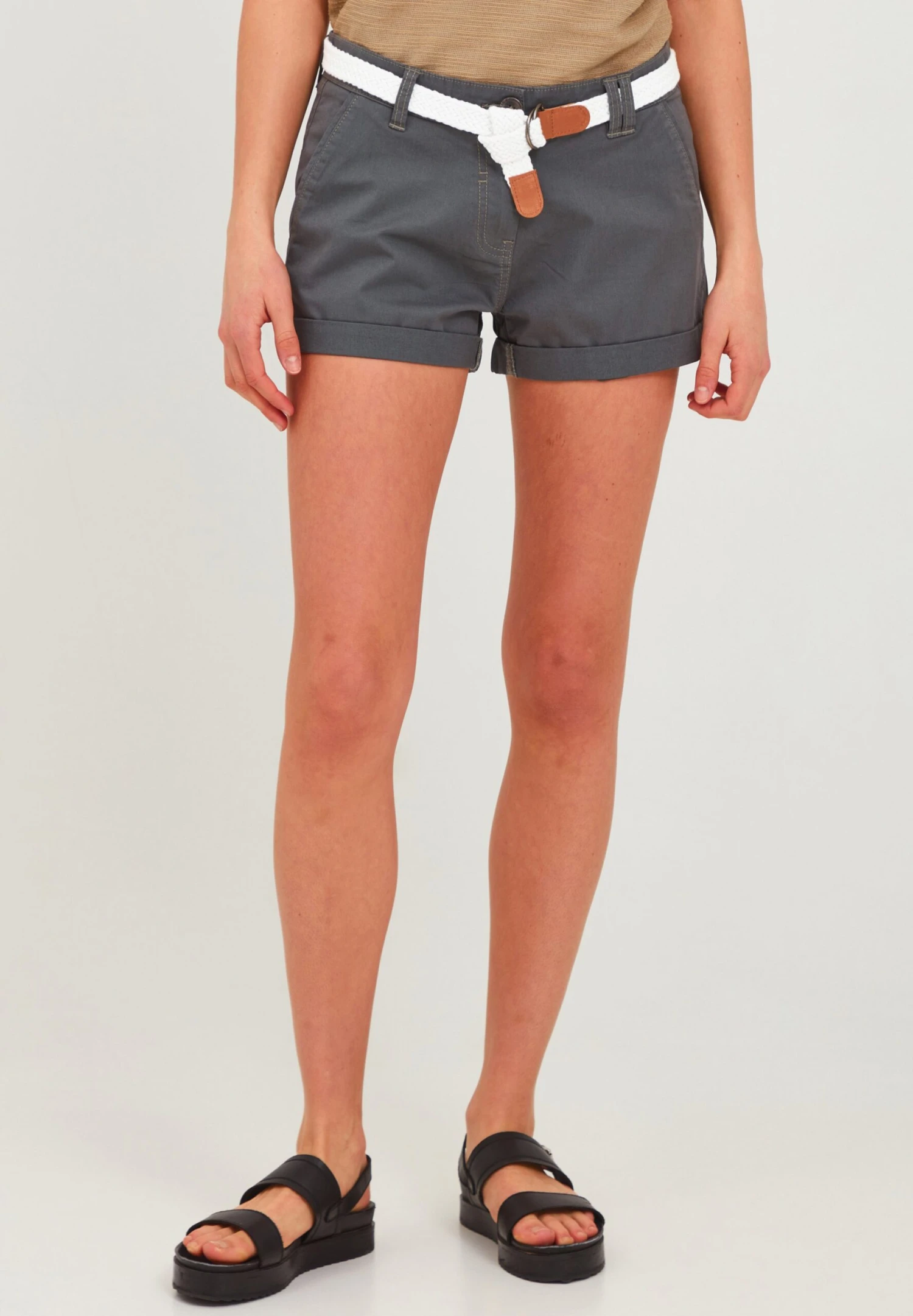 OXMO Oxchanett - Shorts - Dark Grey