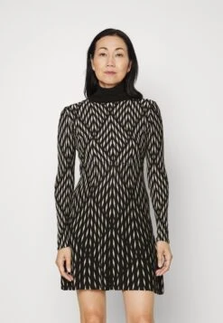 Desigual Geometric - Vestido De Punto - Black