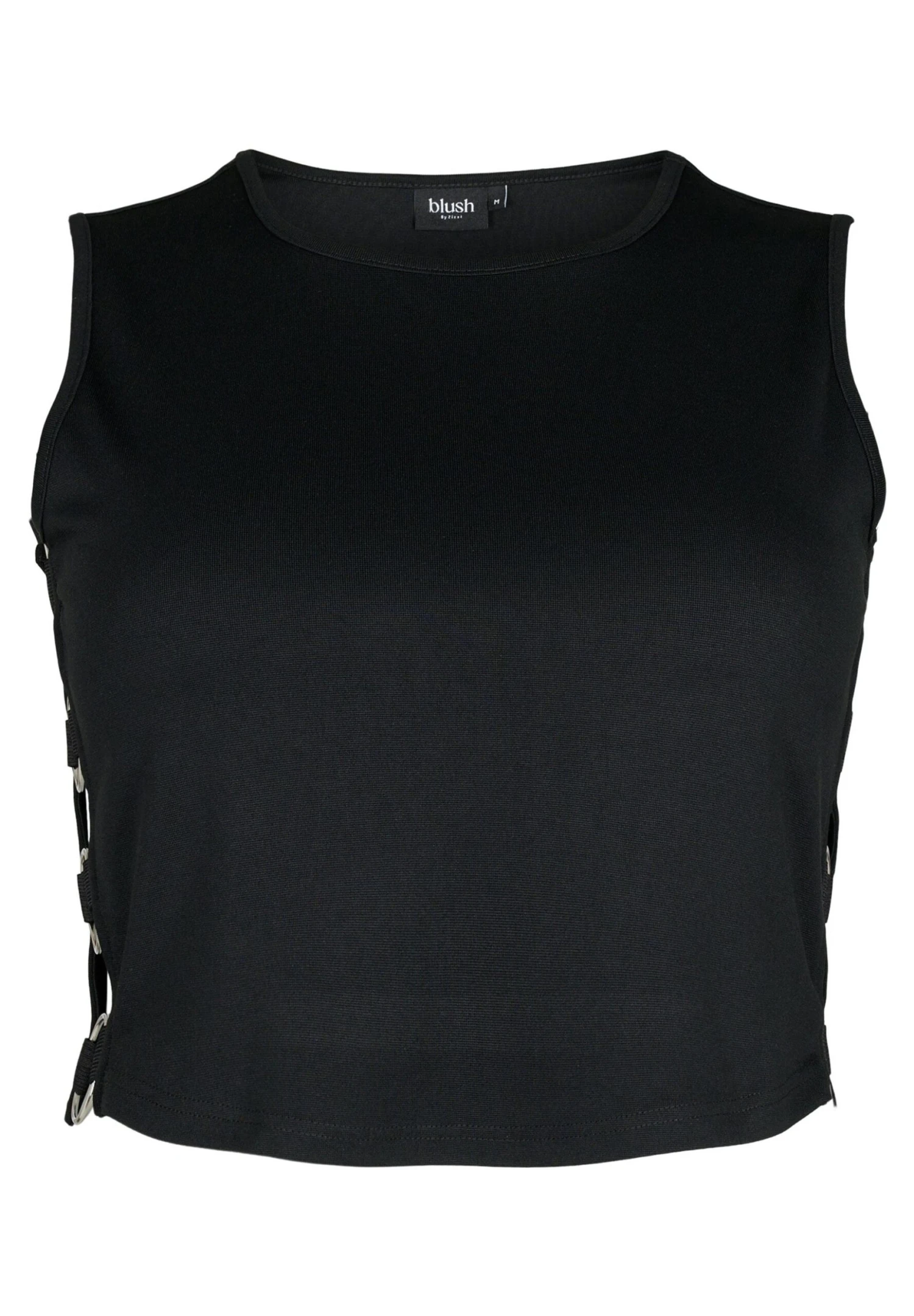 With Open Side Detail - Top - Black - Imagen 4