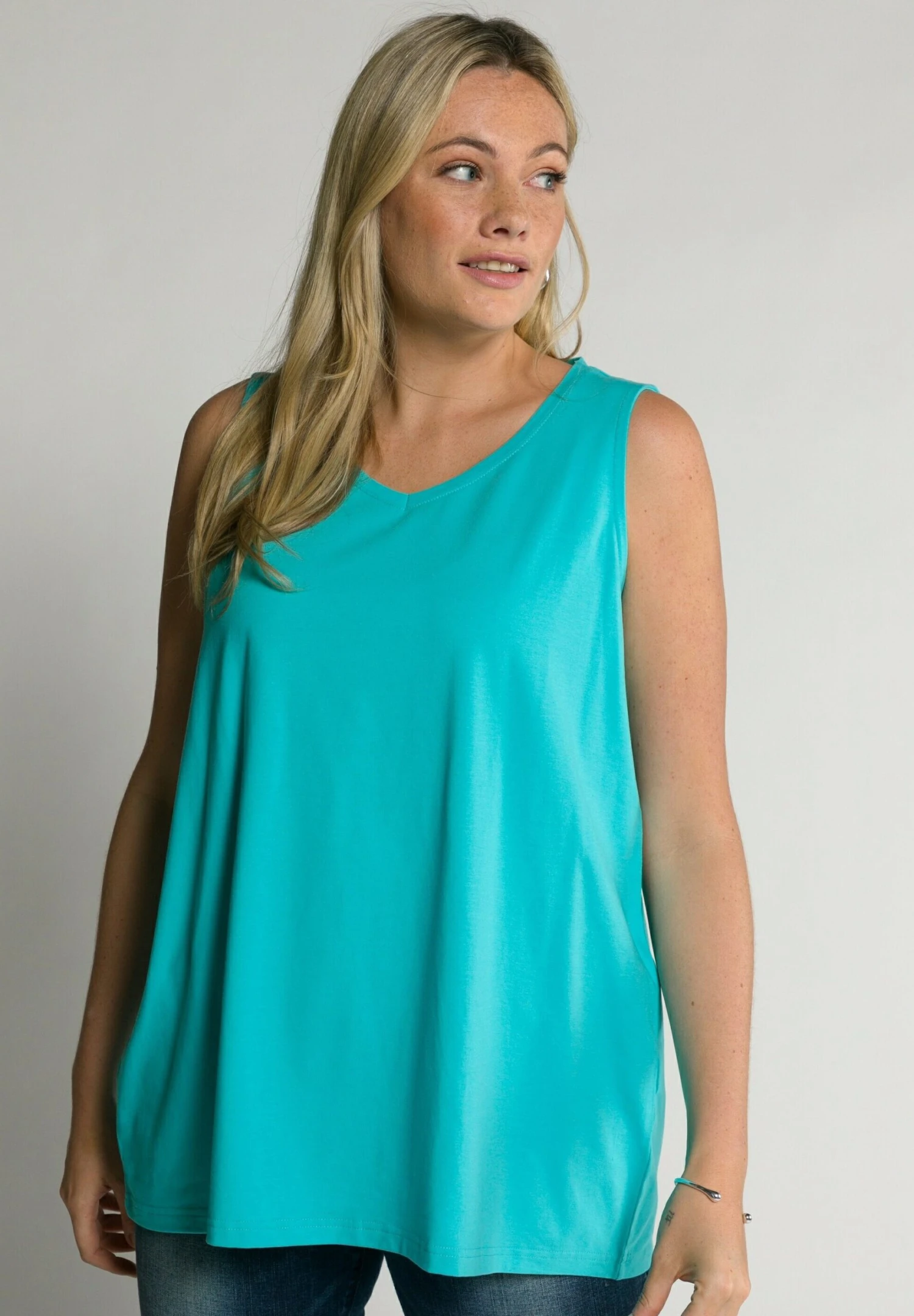 Ulla Popken Top - Tiefes Aqua - Imagen 2