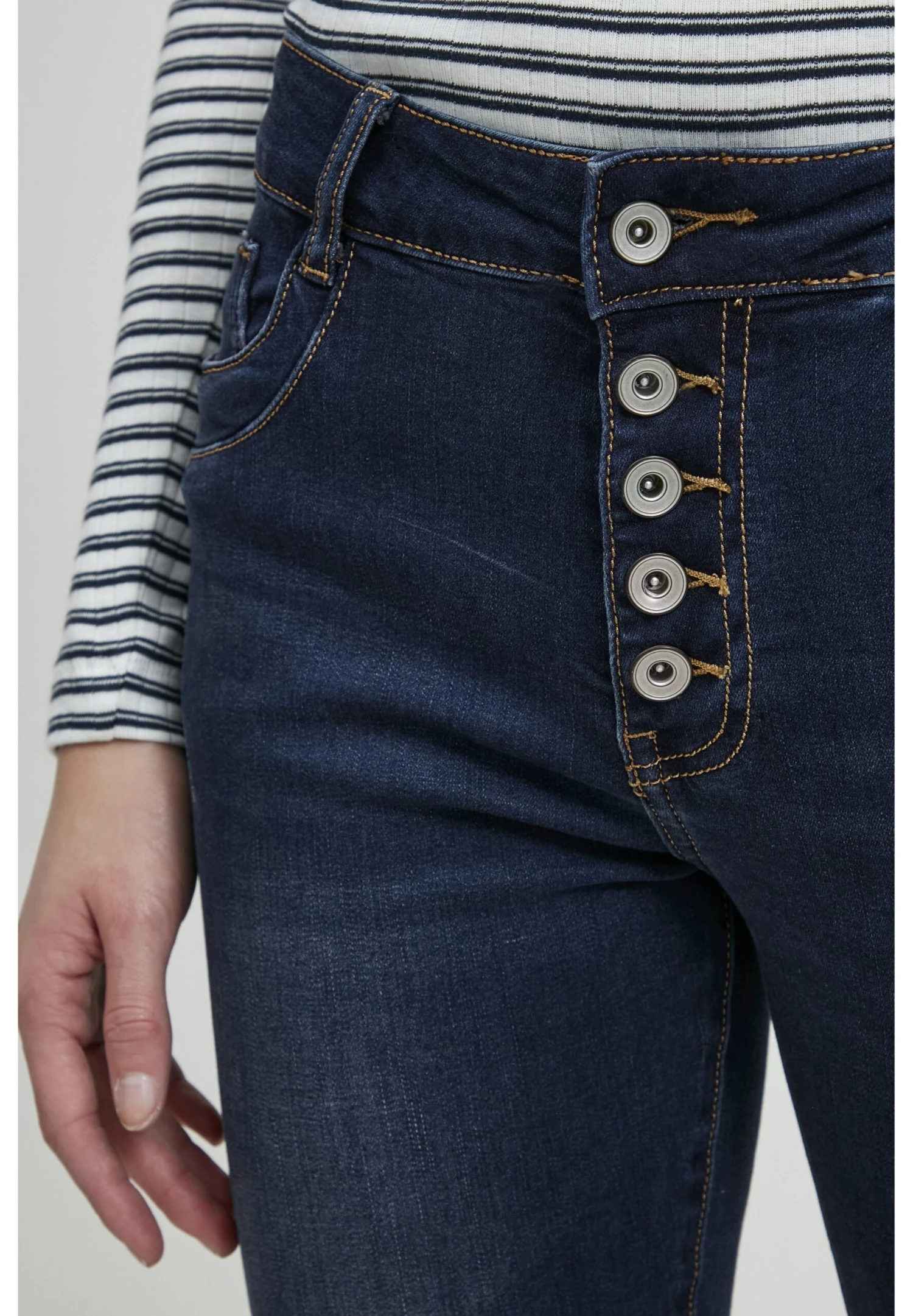 B.young Bxkaily Jeans No - Vaqueros Pitillo - Dark Blue - Imagen 4