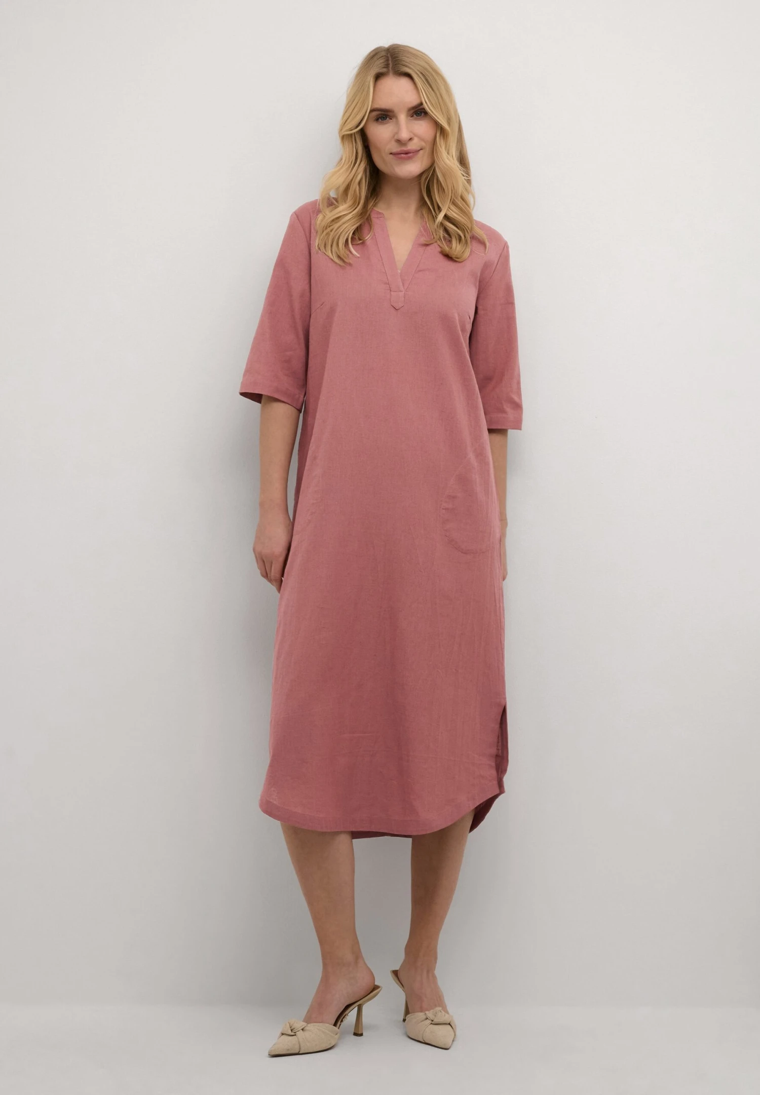 Kaffe Bpkia - Vestido Informal - Withered Rose - Imagen 2