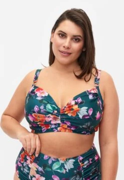 Zizzi Printed With Underwire - Top De Bikini - Meave Print