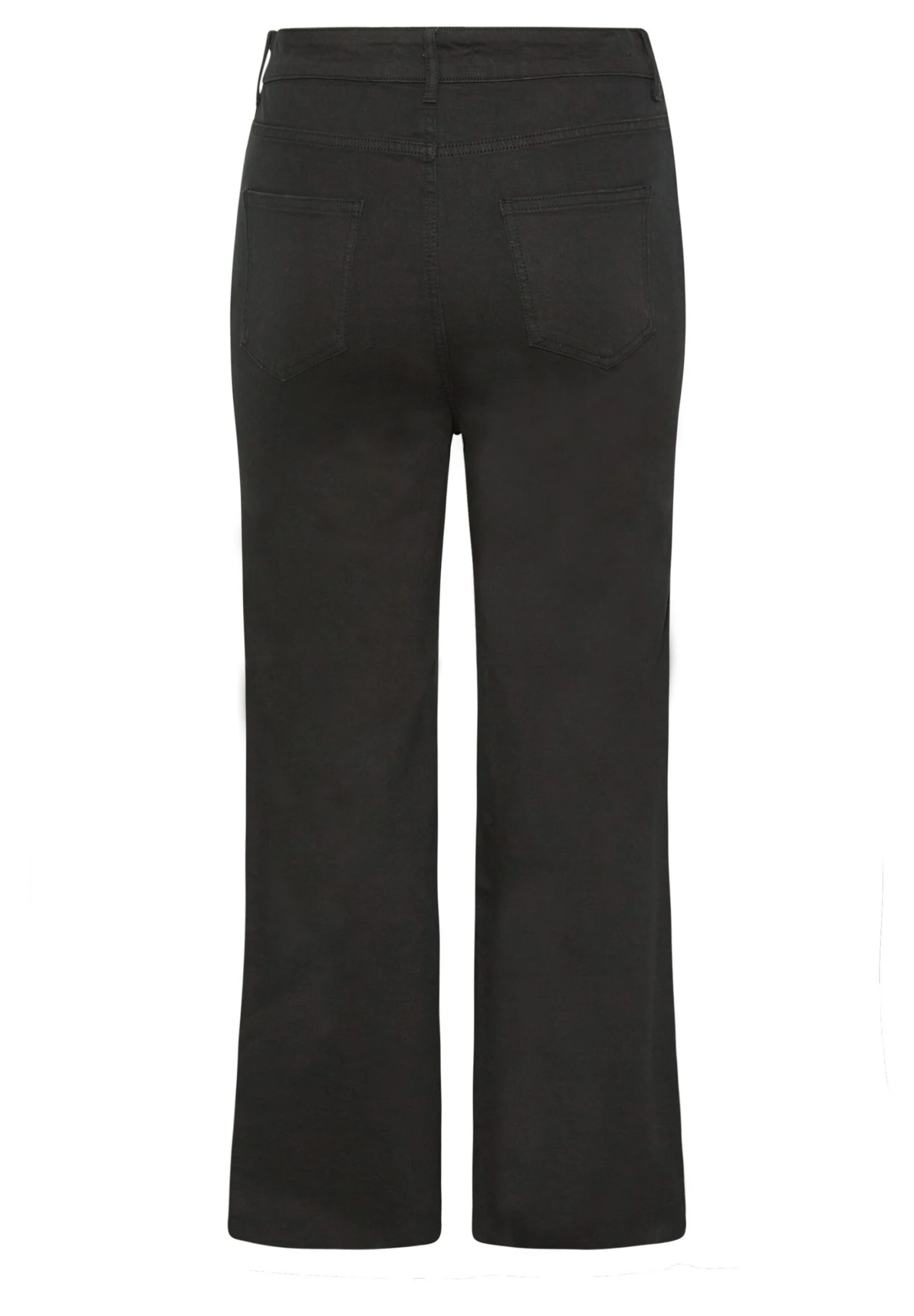 Stretch Wide Leg - Vaqueros A Campana - Black - Imagen 6