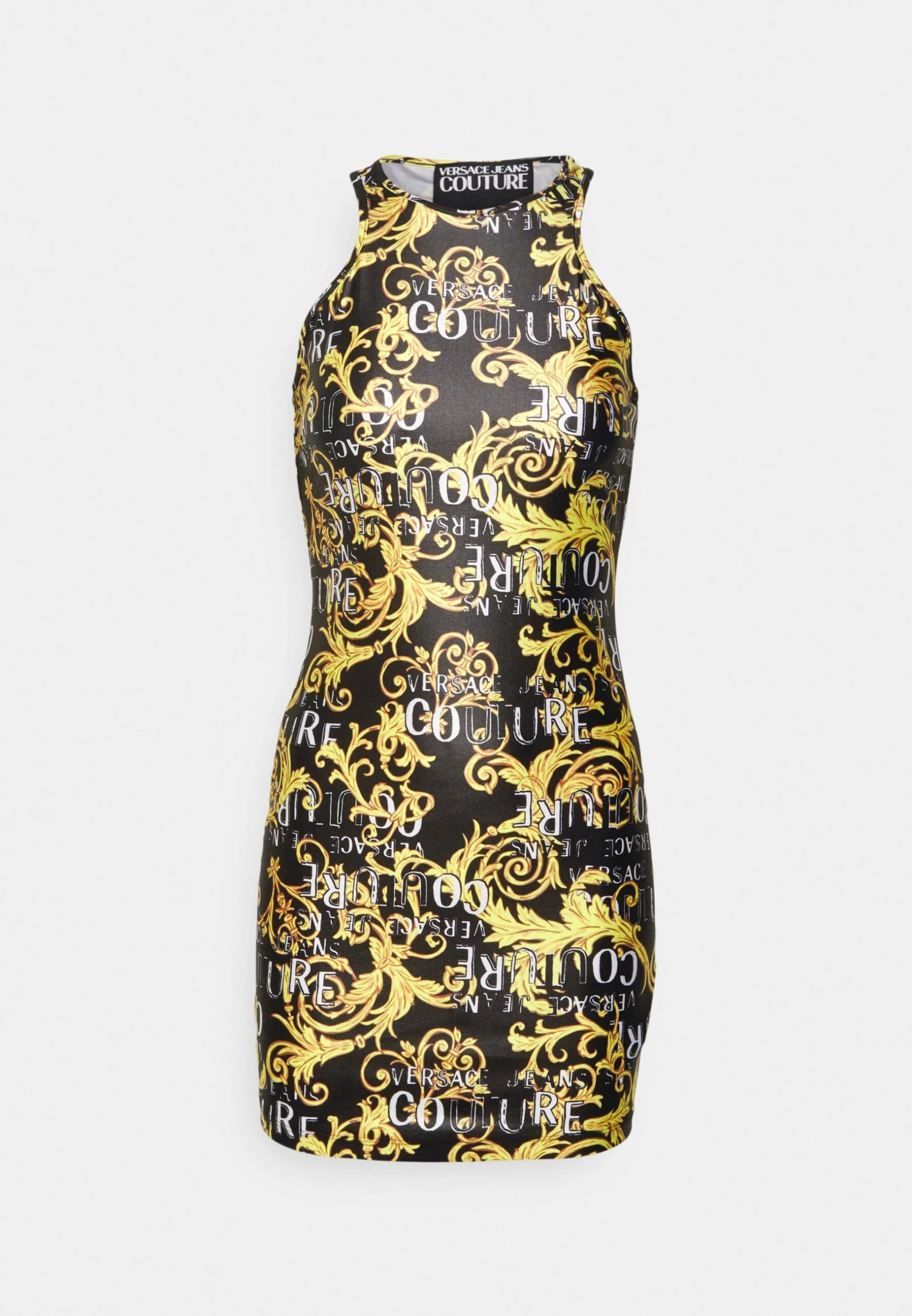 Print Logo Couture - Vestido Ligero - Black/Gold - Imagen 7