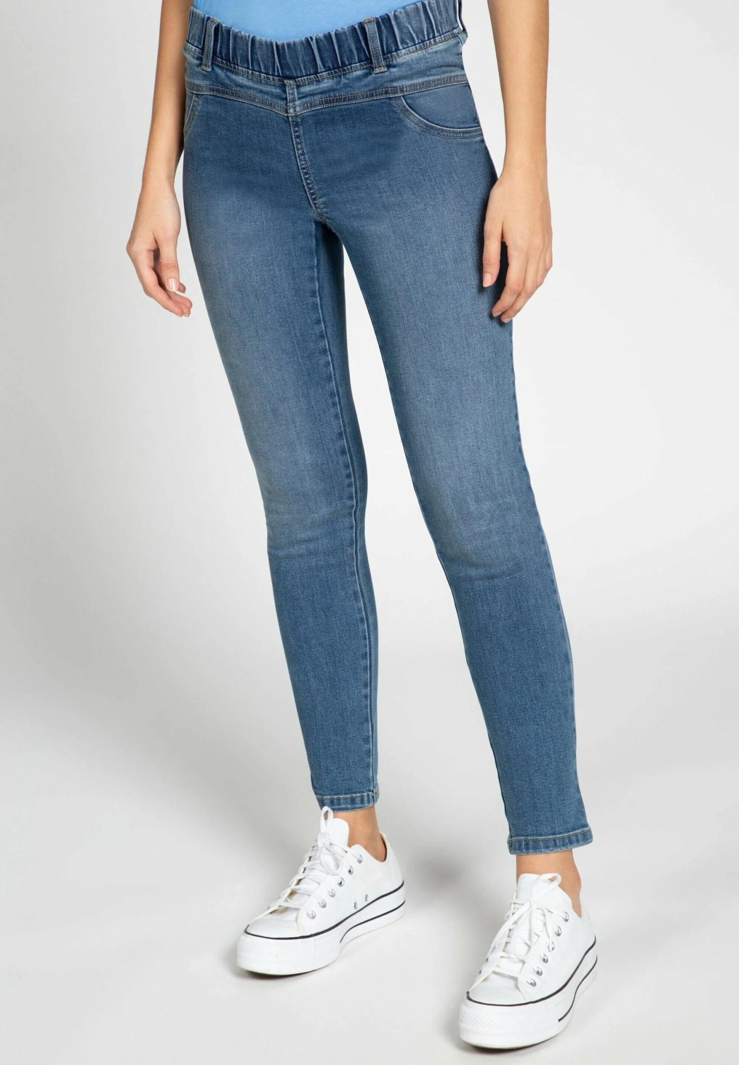 Vaqueros Pitillo - Bleached Denim