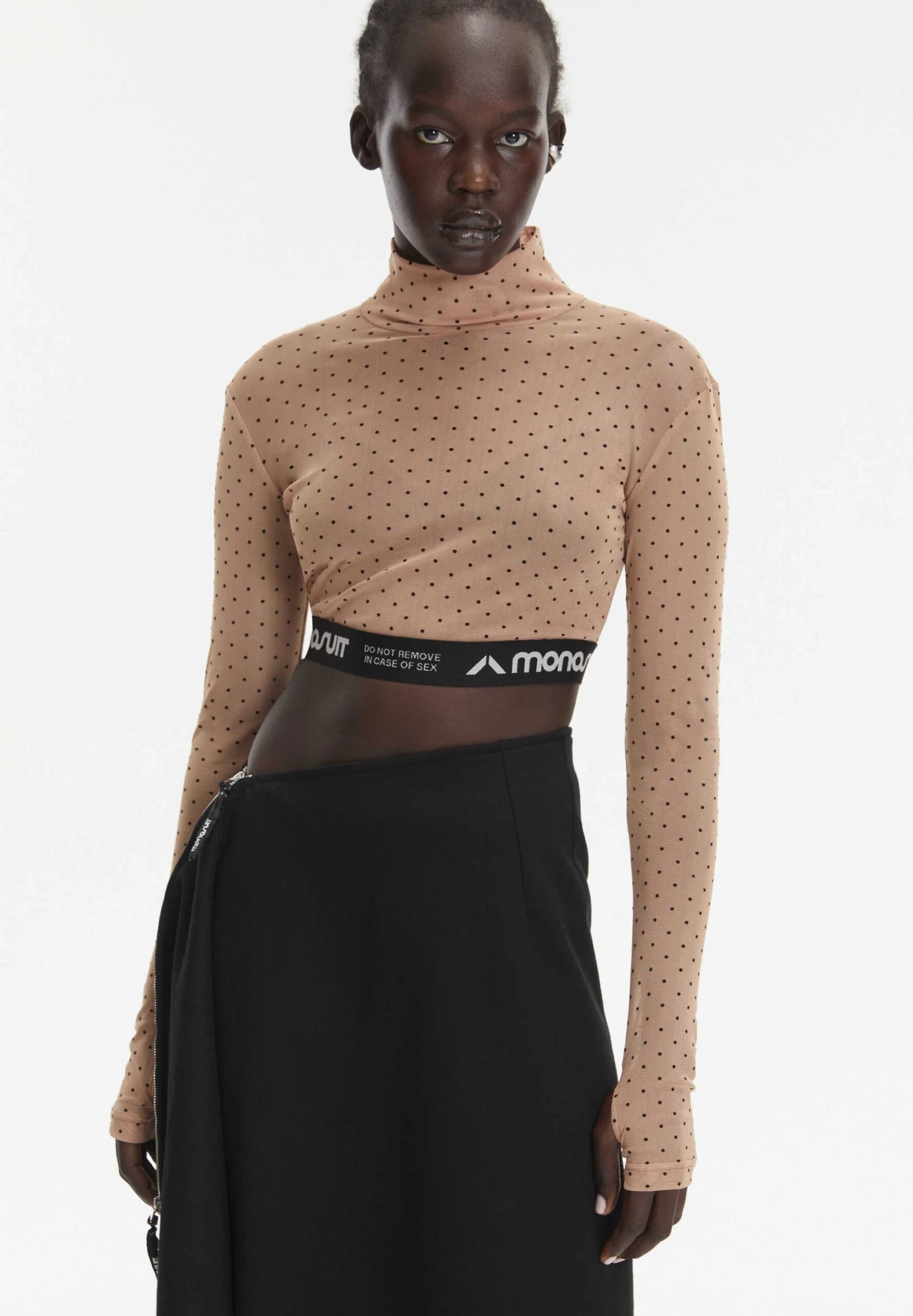 Camiseta De Manga Larga - Beige Dots