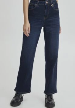 Pulz Pzliva- Vaqueros A Campana - Dark Blue Denim