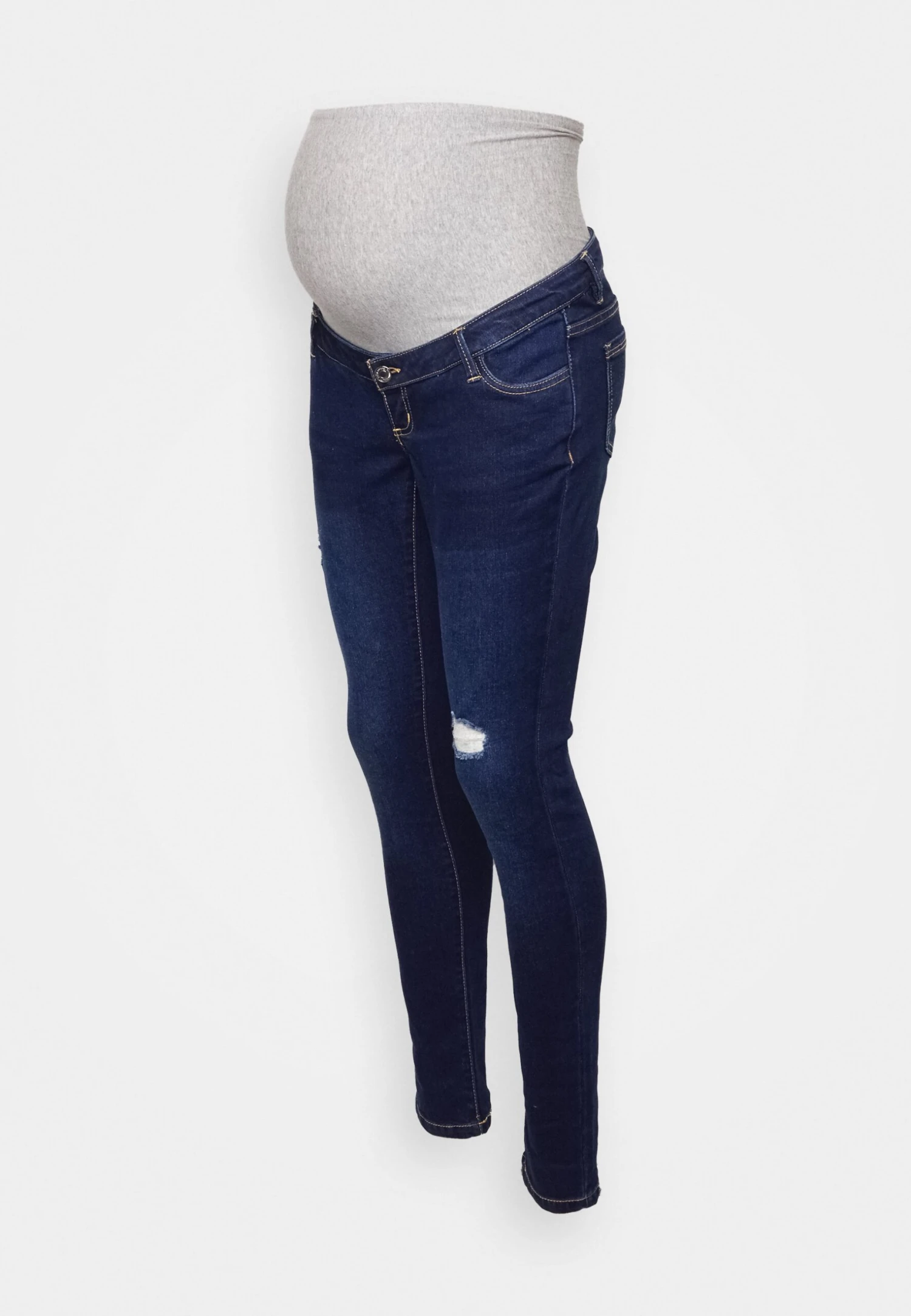 Vmmzia Bumpband Destroyed Skinny- Vaqueros Pitillo - Dark Blue Denim - Imagen 5