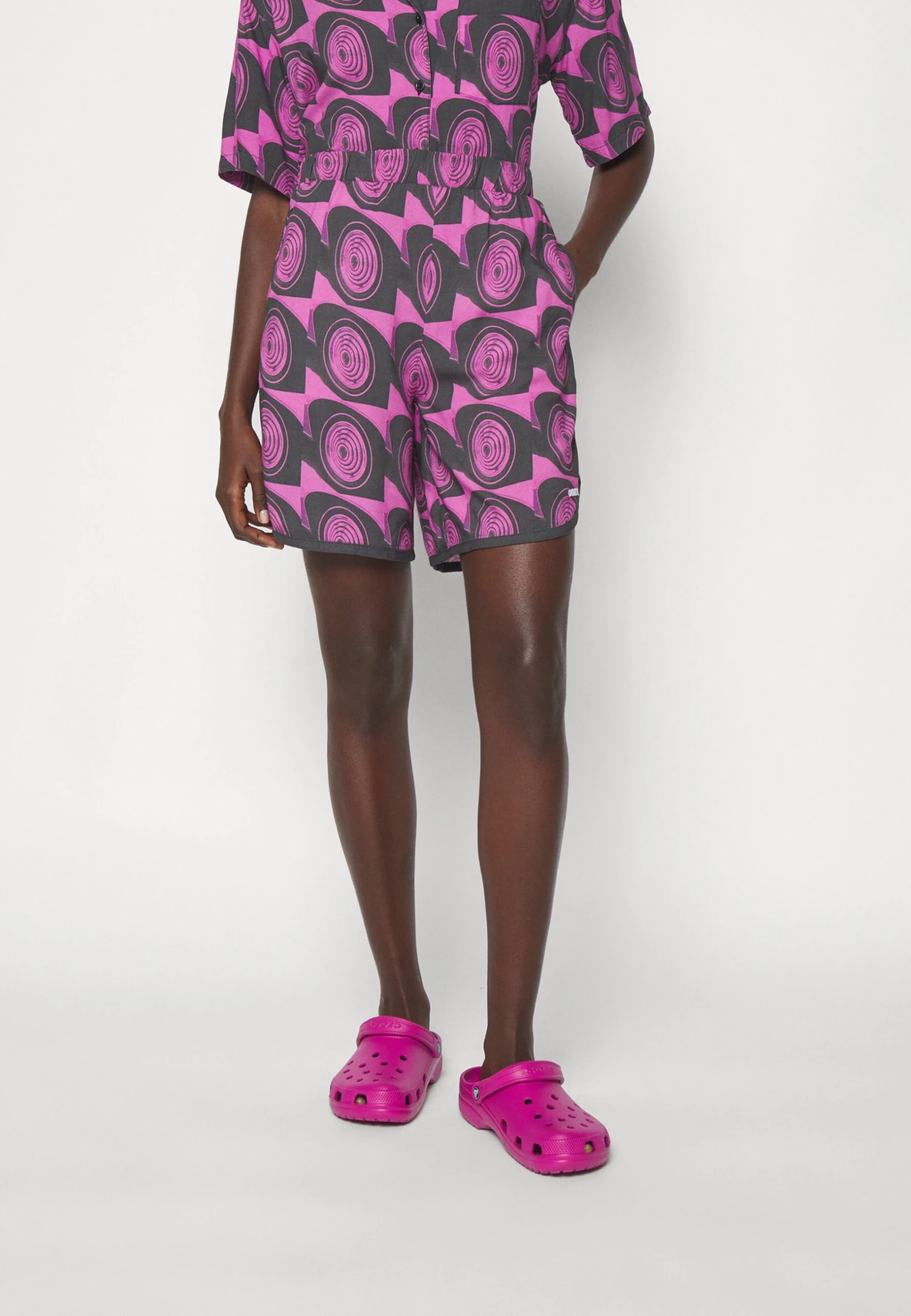 Obey Clothing Maria - Shorts - Very Fuchsia Multi - Imagen 3