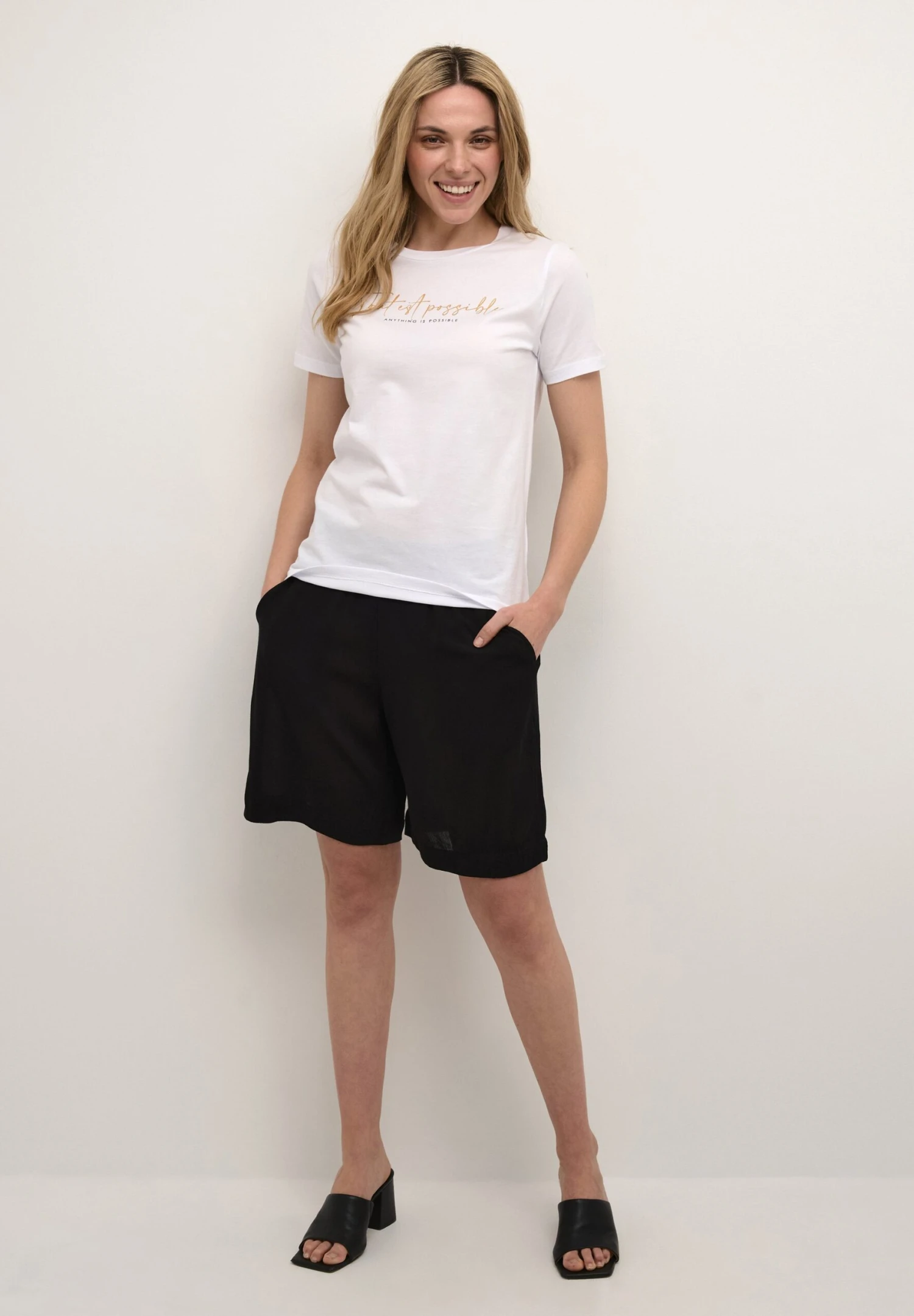 Kaffe Bpgabbi- Camiseta Estampada - Optical White - Imagen 2