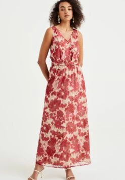 WE FASHION Met Dessin - Vestido Largo - Multi Coloured