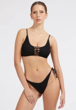 Guess In Crinkle-Optik - Braguita De Bikini - Schwarz
