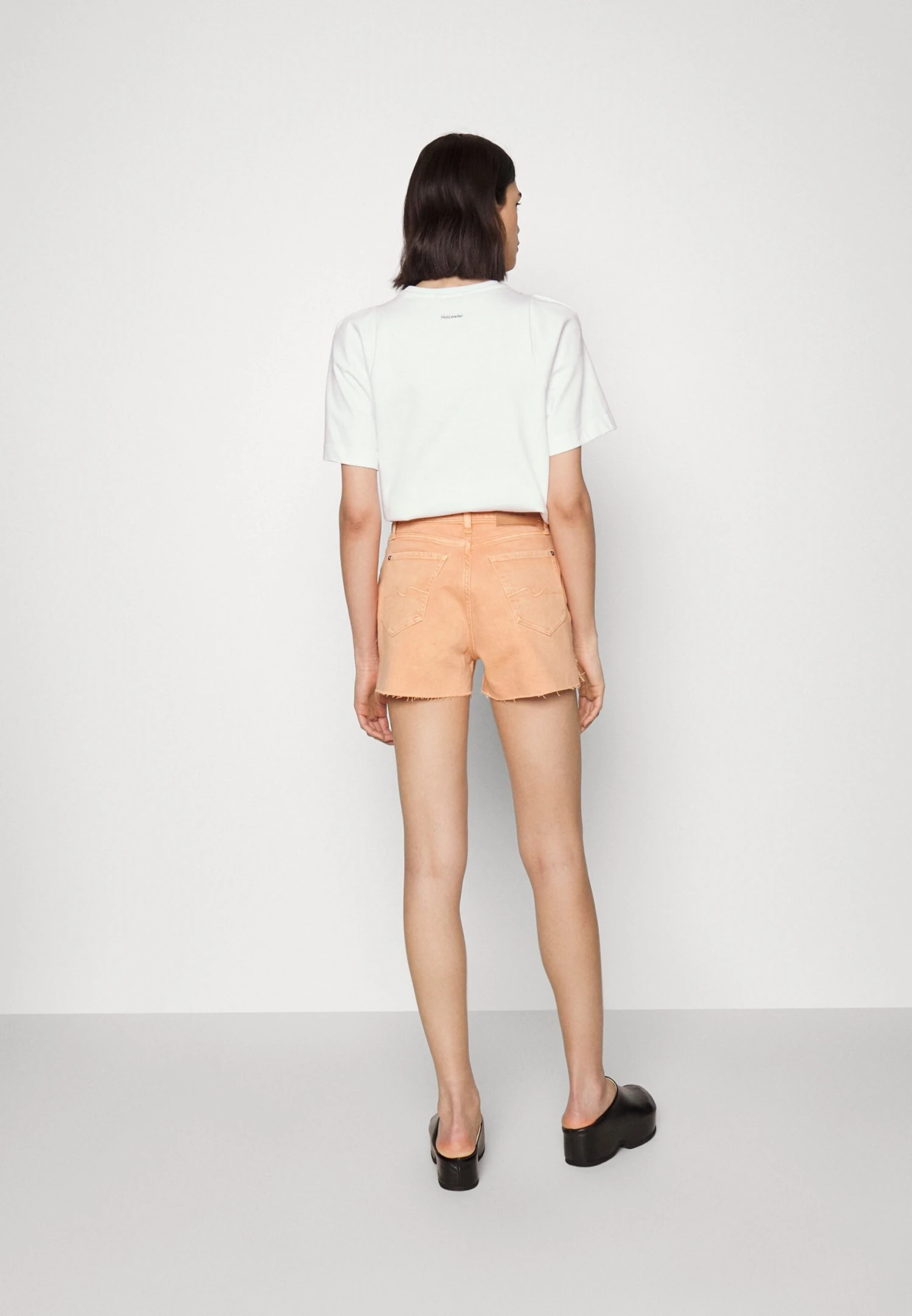 7 For All Mankind Easy Ruby Colman - Shorts Vaqueros - Orange - Imagen 3