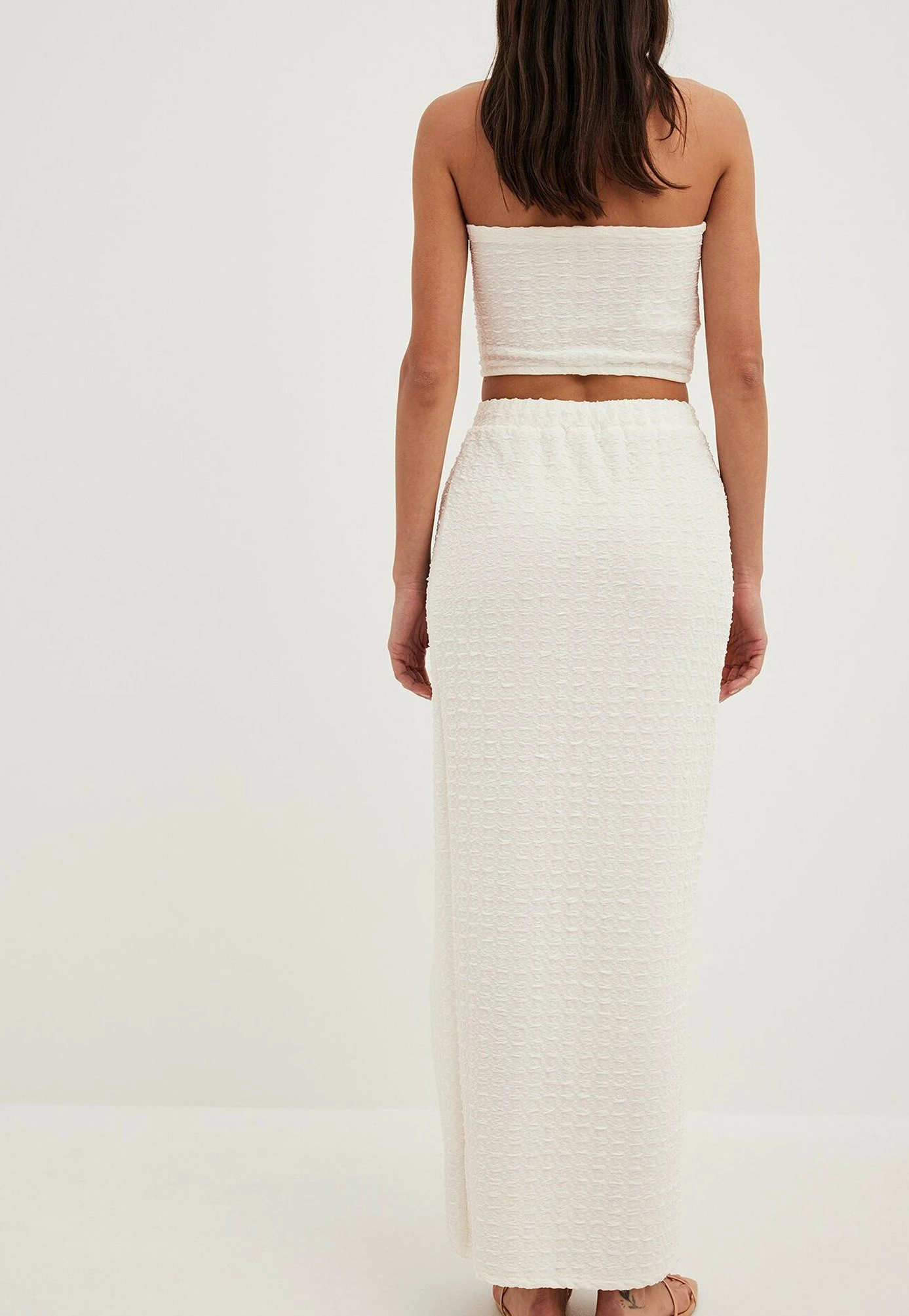 NA-KD Mit Ringdetails - Falda Larga - Offwhite - Imagen 3