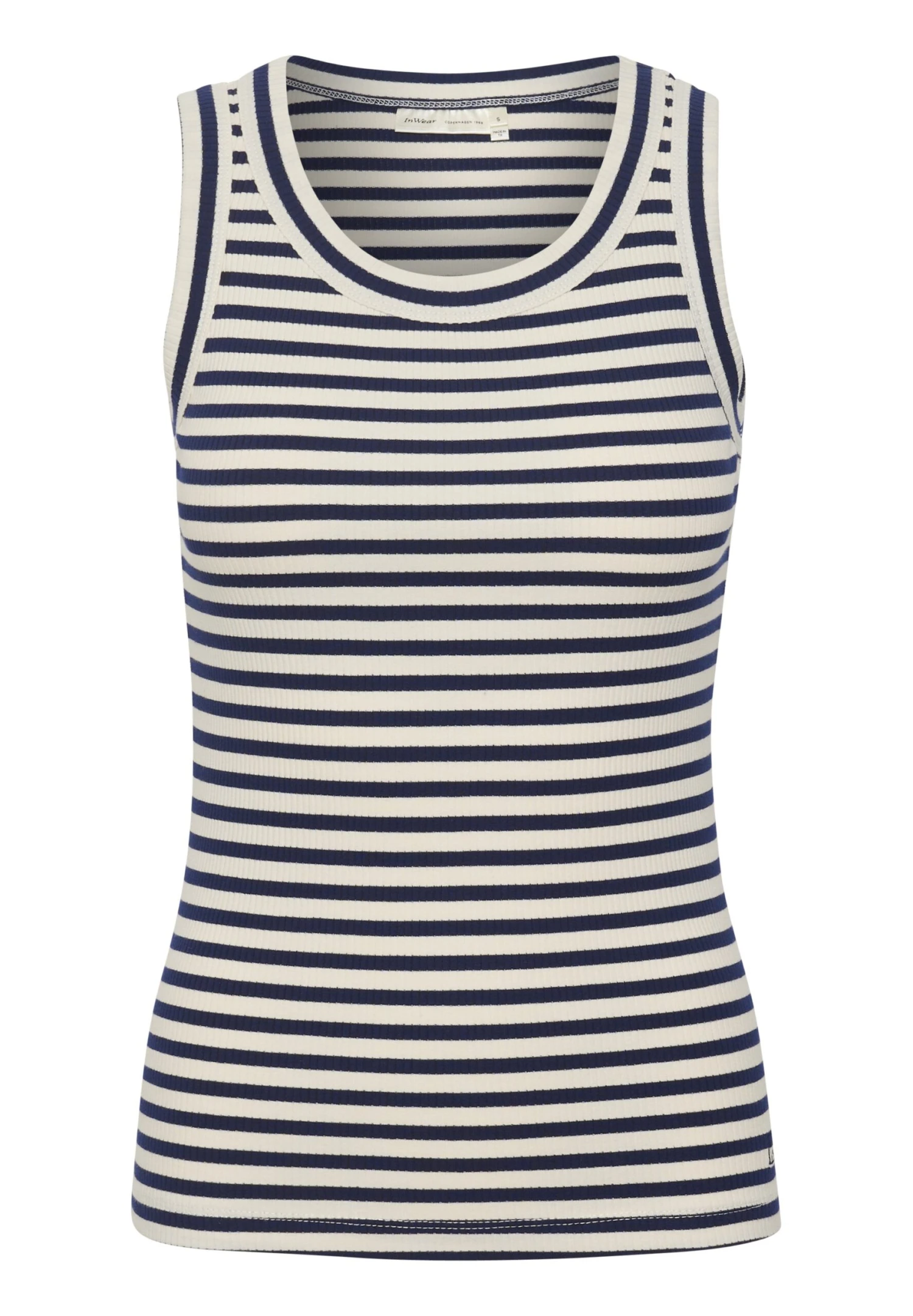 InWear Dagna Striped Tank - Top - Whisper White Midnight Magic - Imagen 5