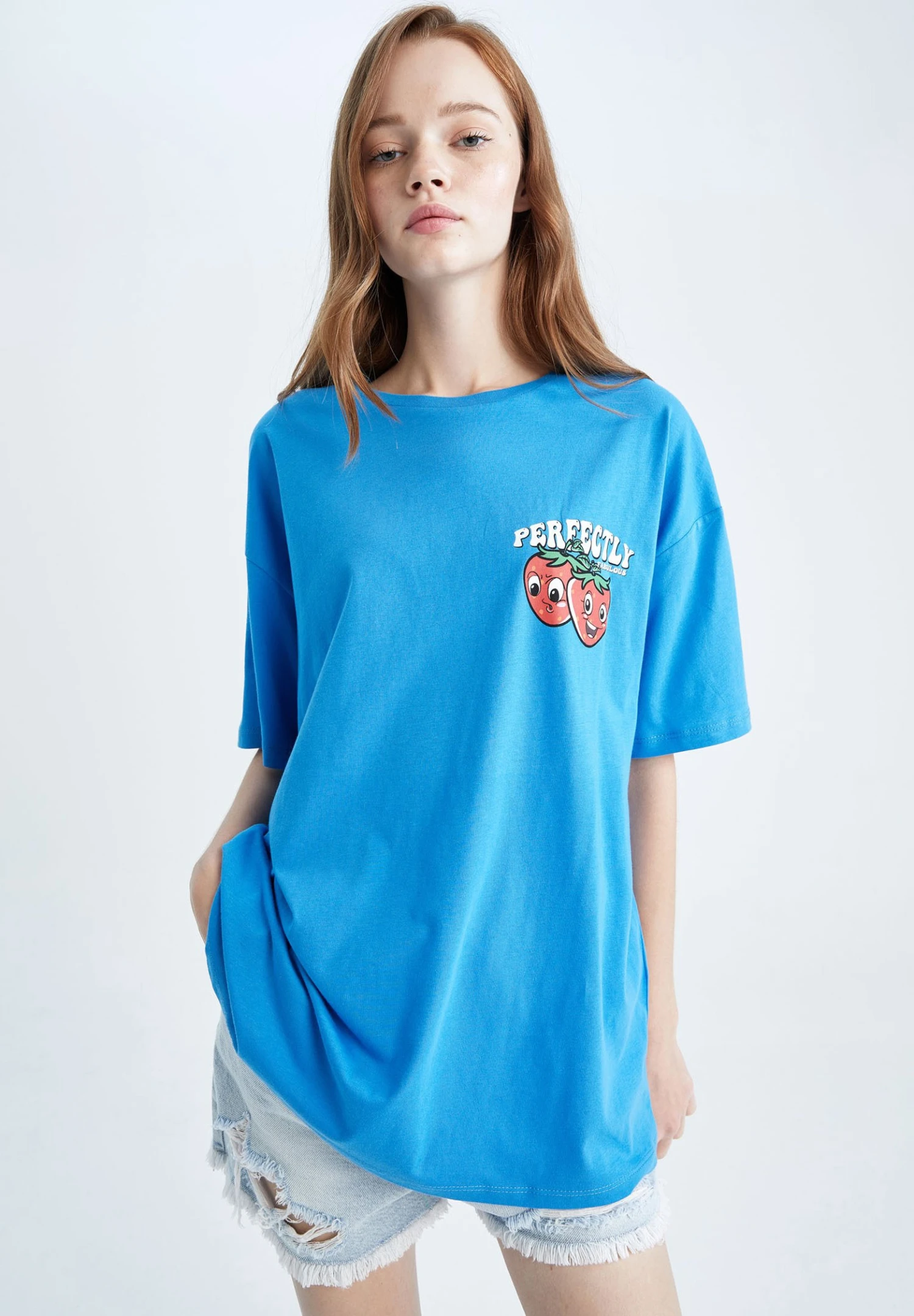 DeFacto Set - Shorts Vaqueros - Blue