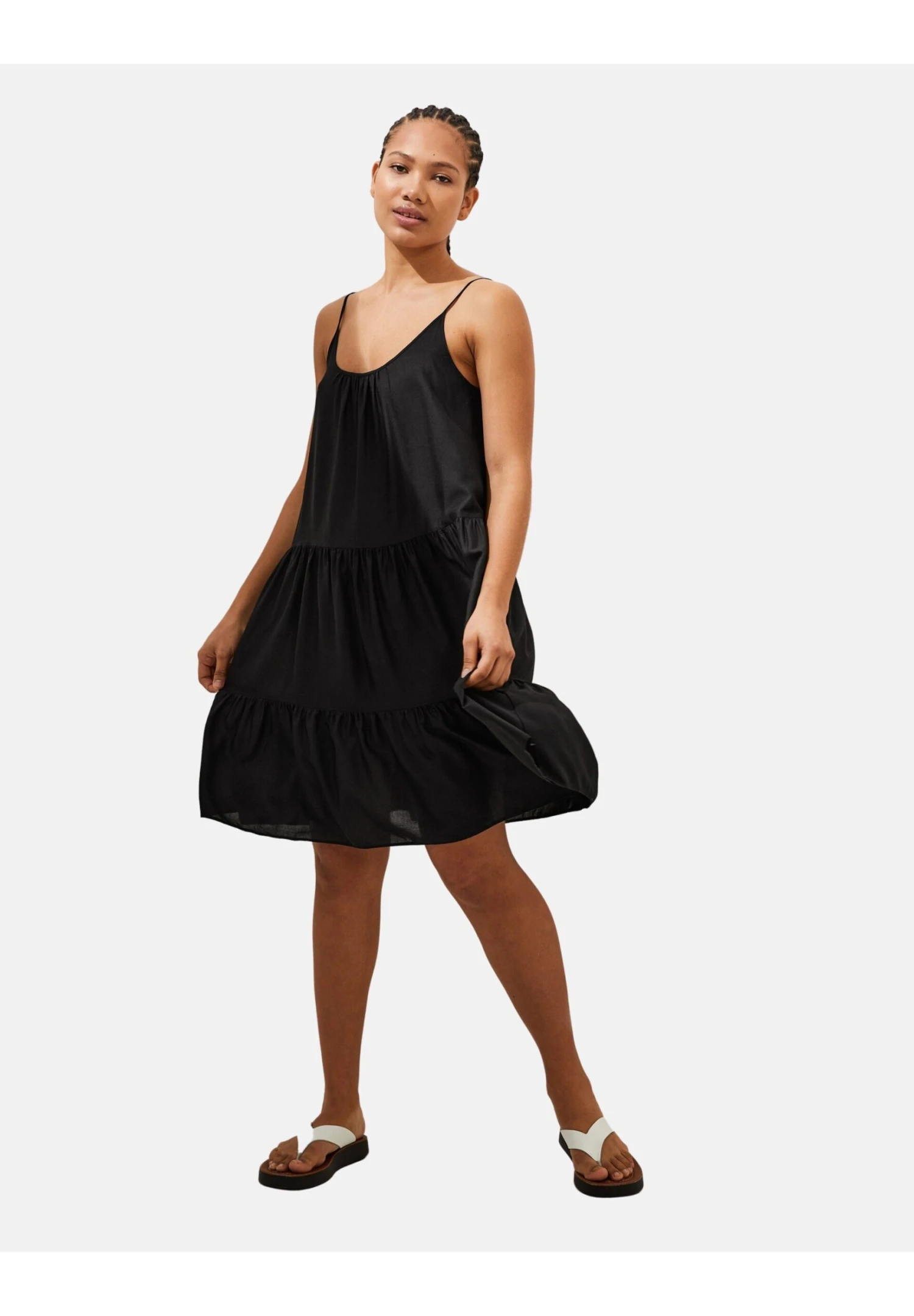 Marks & Spencer 2 Pack Tiered Mini - Vestido Informal - Black Mix - Imagen 2