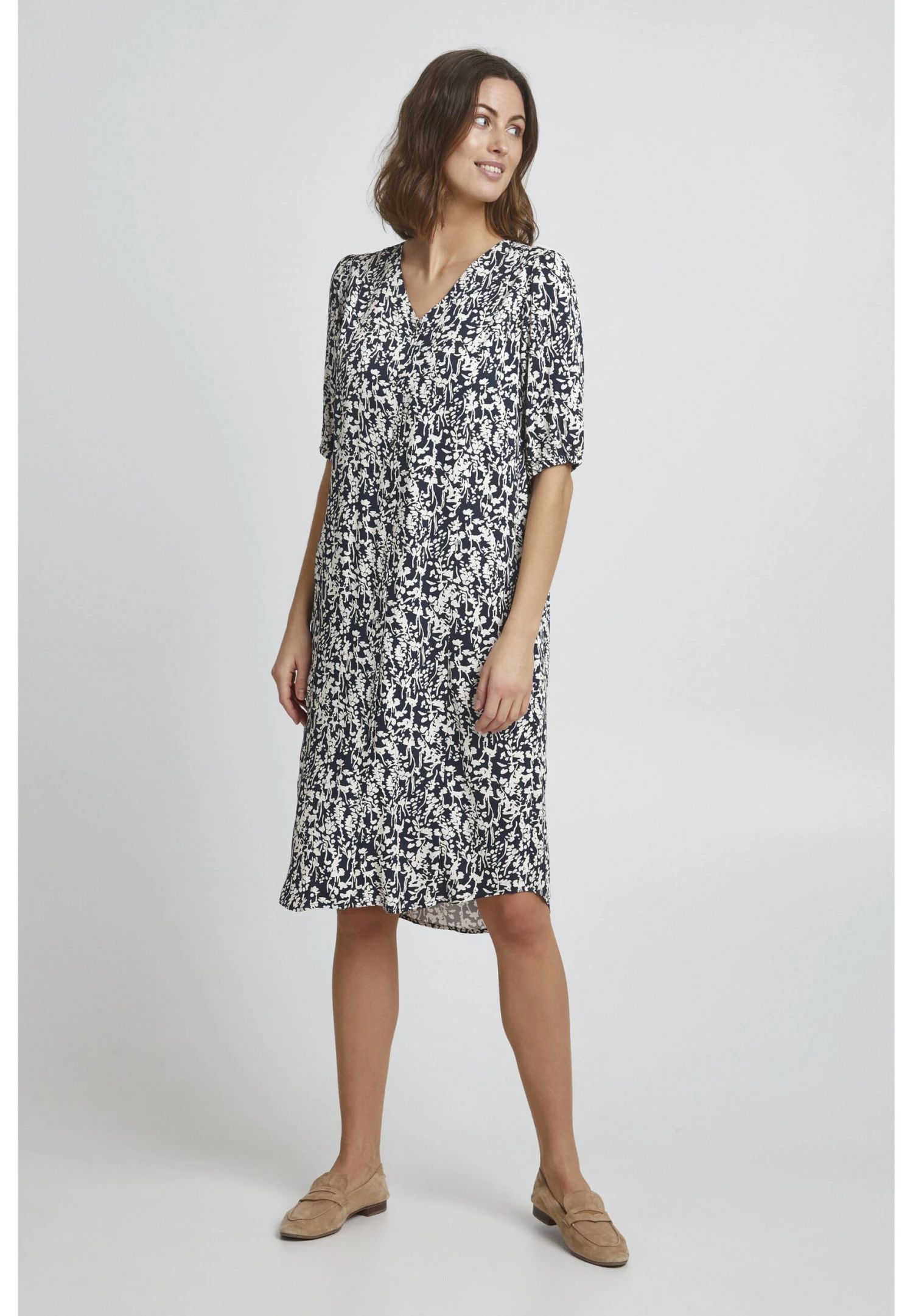 Fransa Frfanita- Vestido Informal - Navy Blazer Mix - Imagen 2