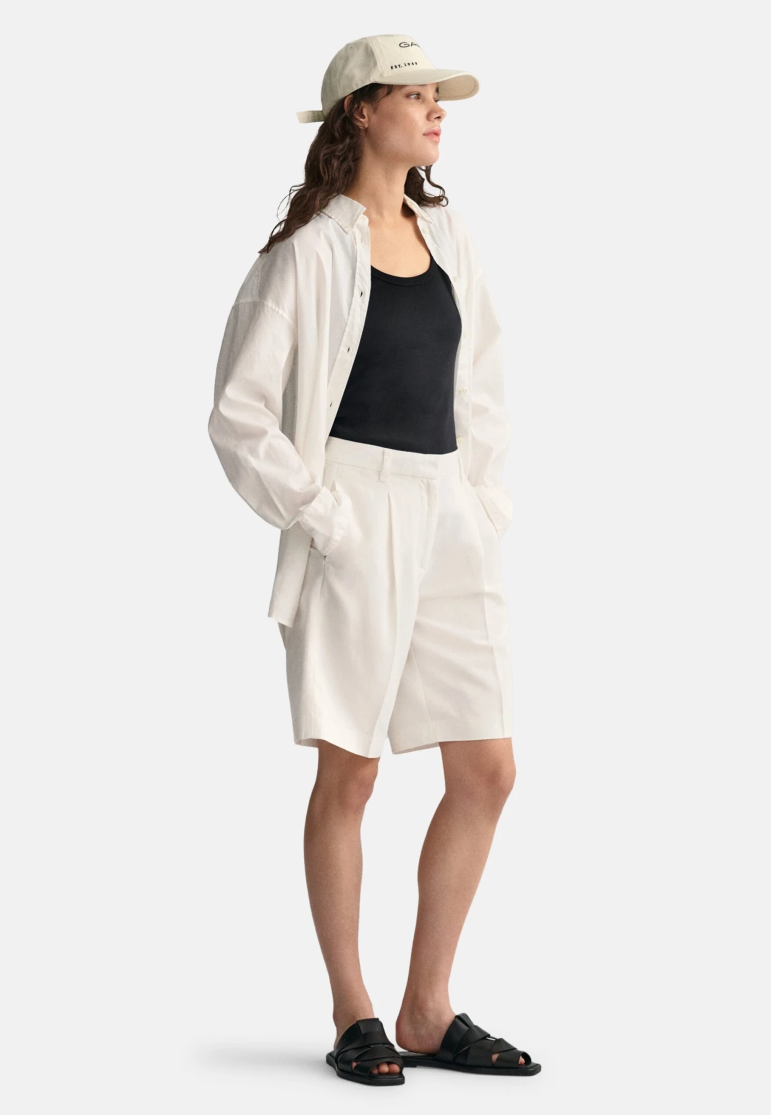 Gant Relaxed Fit - Shorts - White - Imagen 4