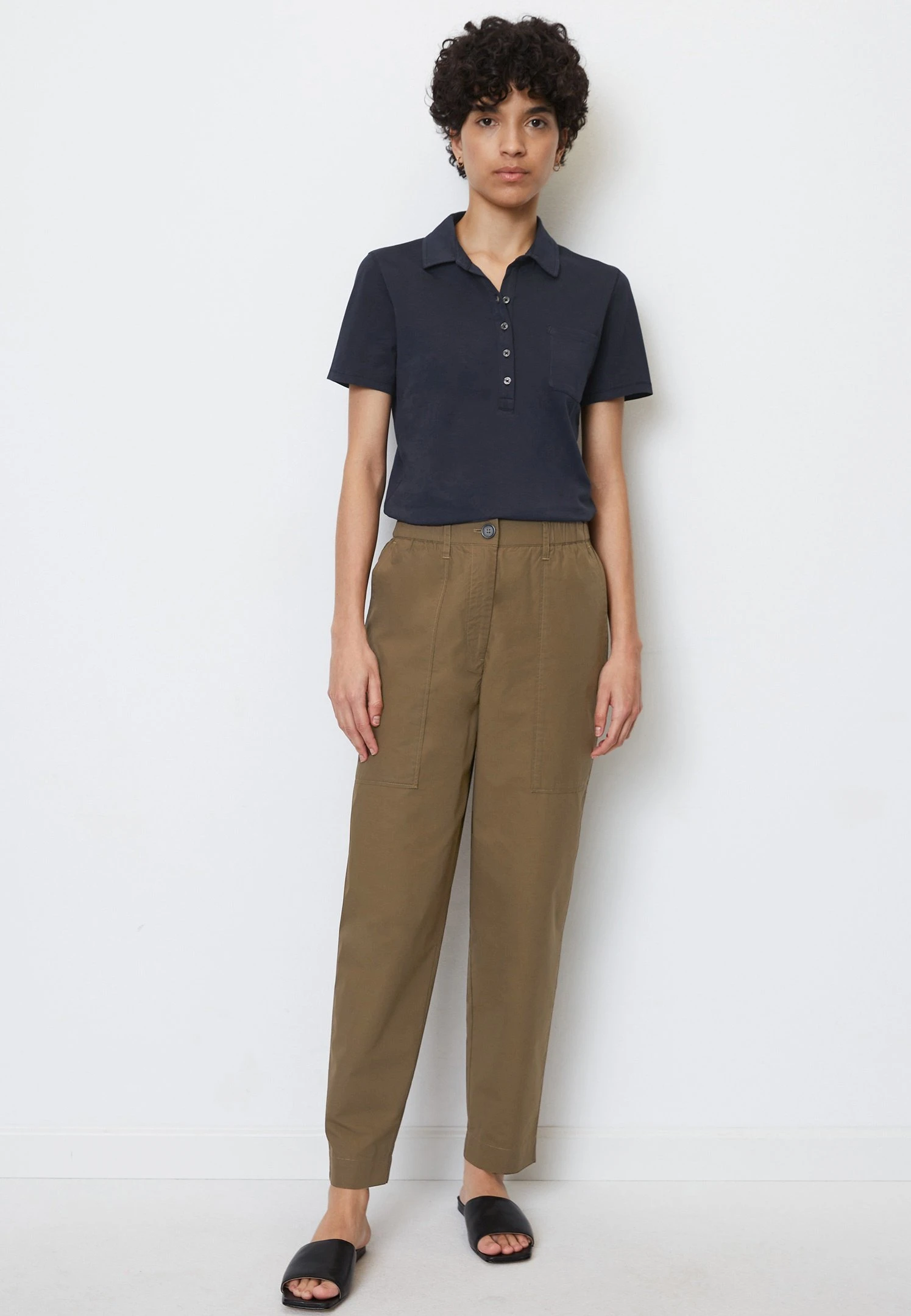 Marc O'Polo Kurzarm- Polo - Deep Blue Sea - Imagen 2