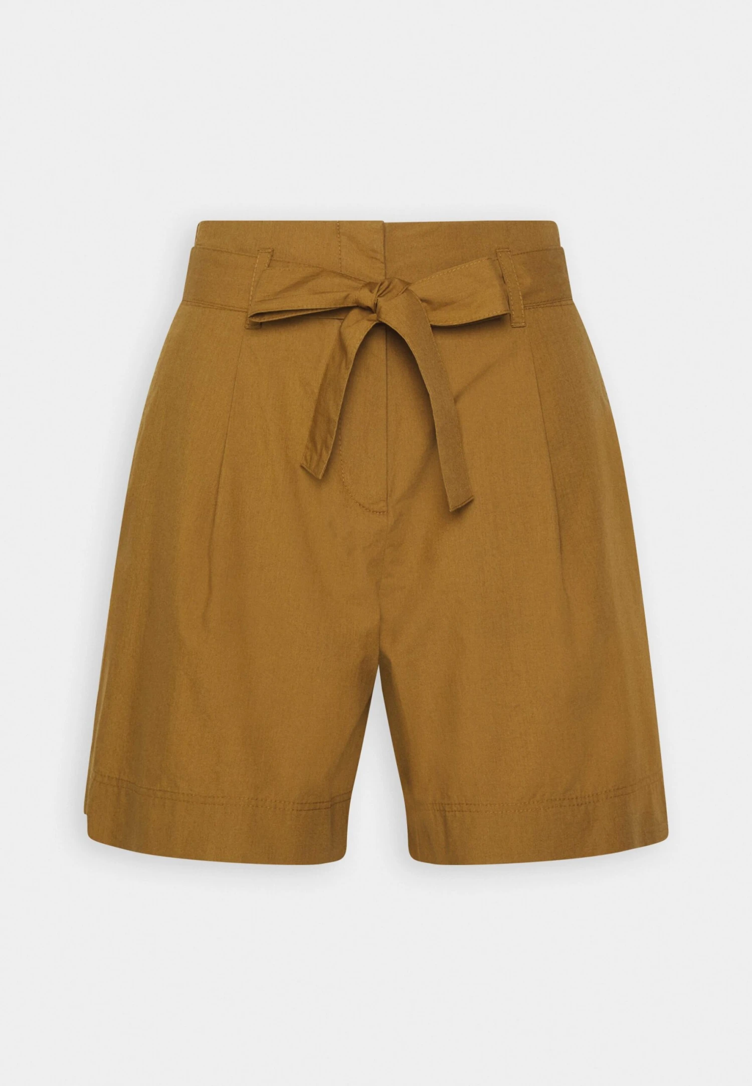 Marc O'Polo High Rise Pleats Belt - Shorts - Wood Brown - Imagen 4