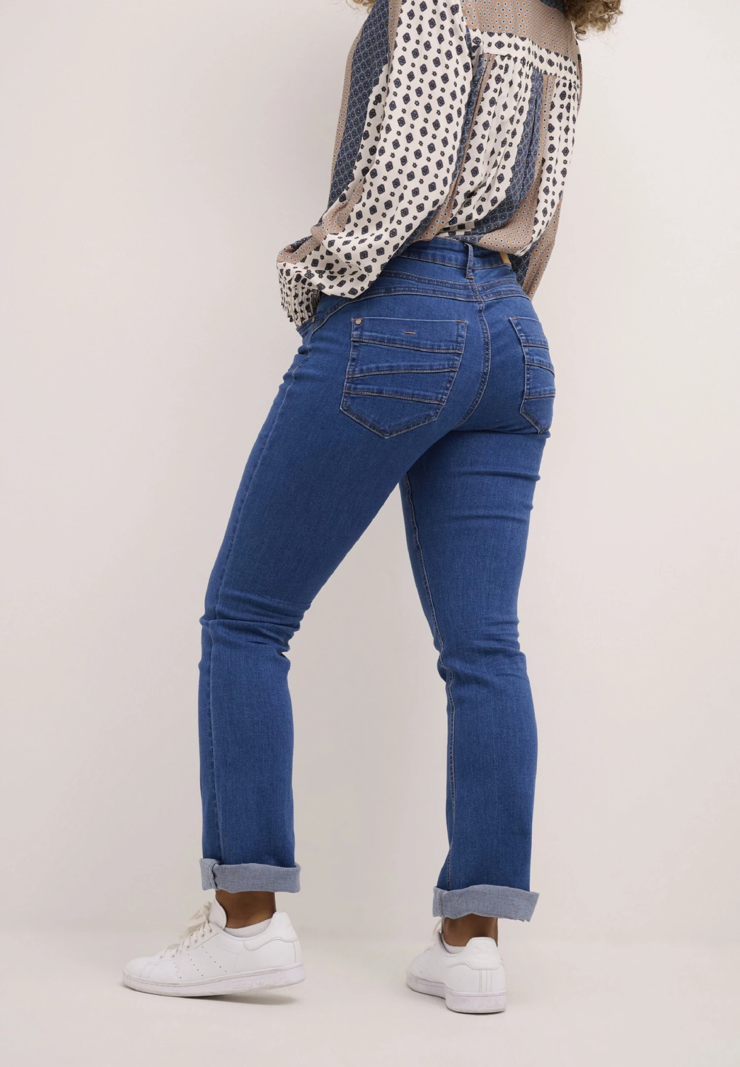 Cream Crlone- Vaqueros Bootcut - Indigo Blue Denim - Imagen 3