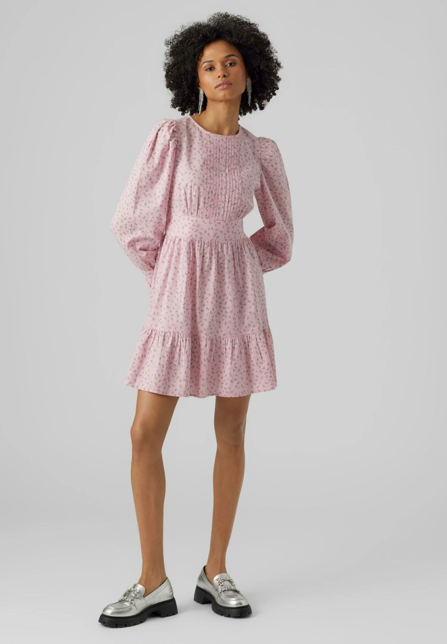 Vero Moda Vmlila Ls Short Wvn - Vestido Informal - Cameo Pink - Imagen 2