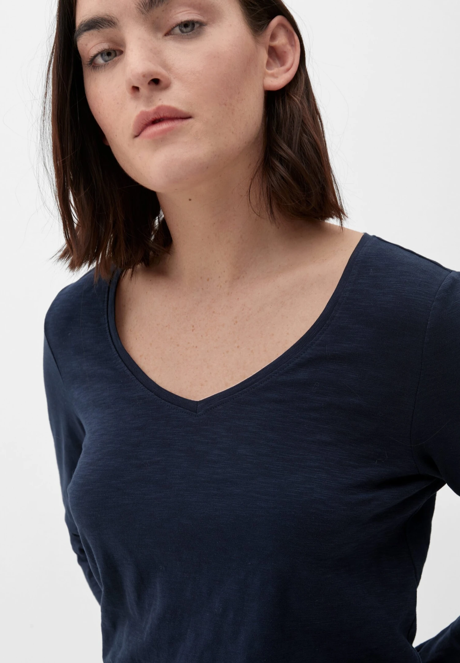 S.Oliver Longsleeve Met Slubstructuur - Camiseta De Manga Larga - Navy - Imagen 4