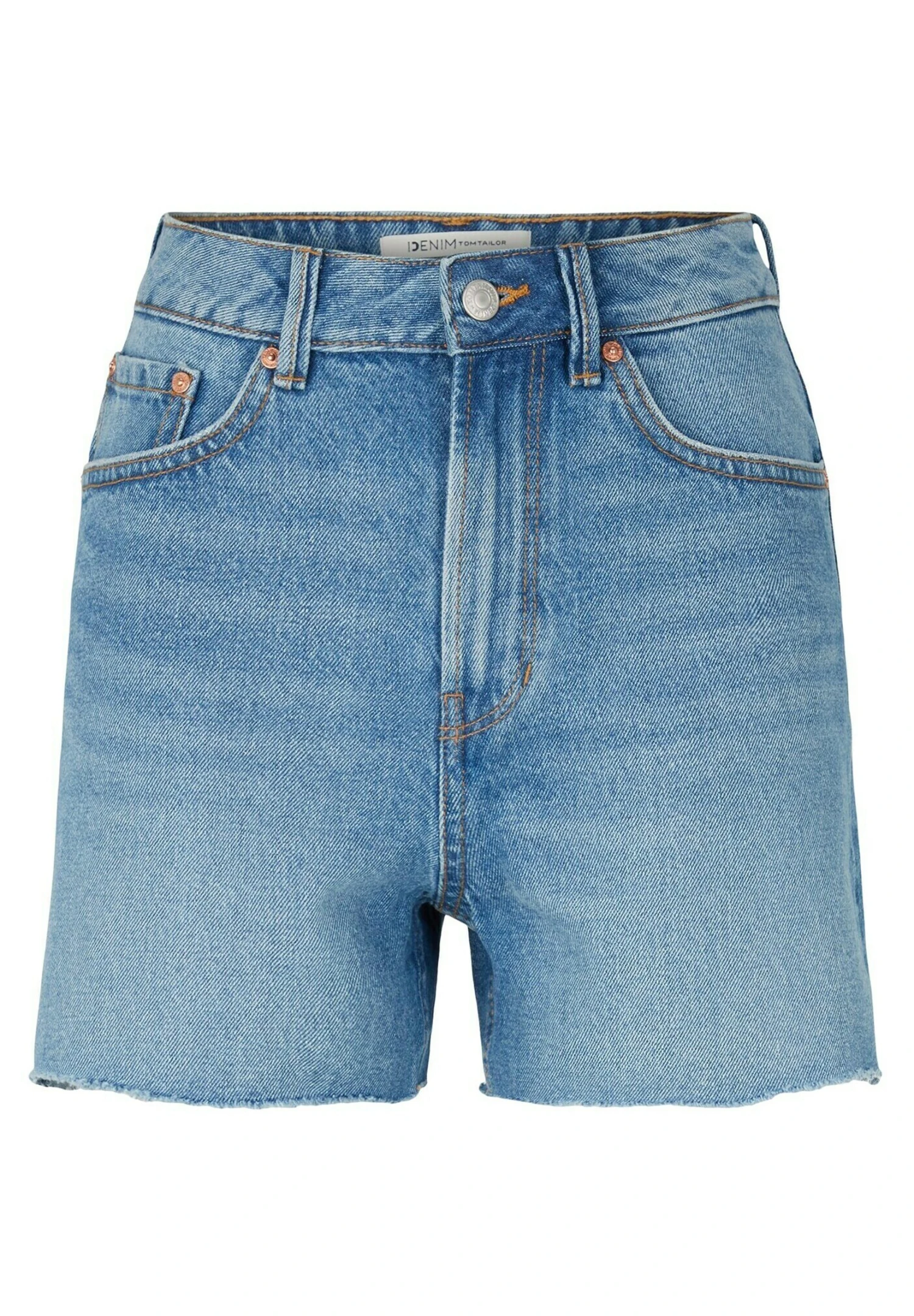TOM TAILOR Denim Mom - Shorts Vaqueros - Used Mid Stone Blue Denim - Imagen 13