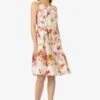 APART Vestido Informal - Creme Multicolor