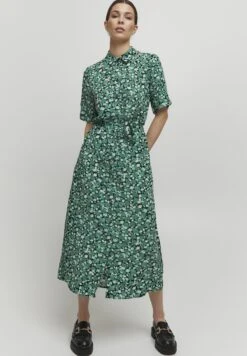 B.young Bymmjoella Ss- Vestido Camisero - Frosty Green Mix