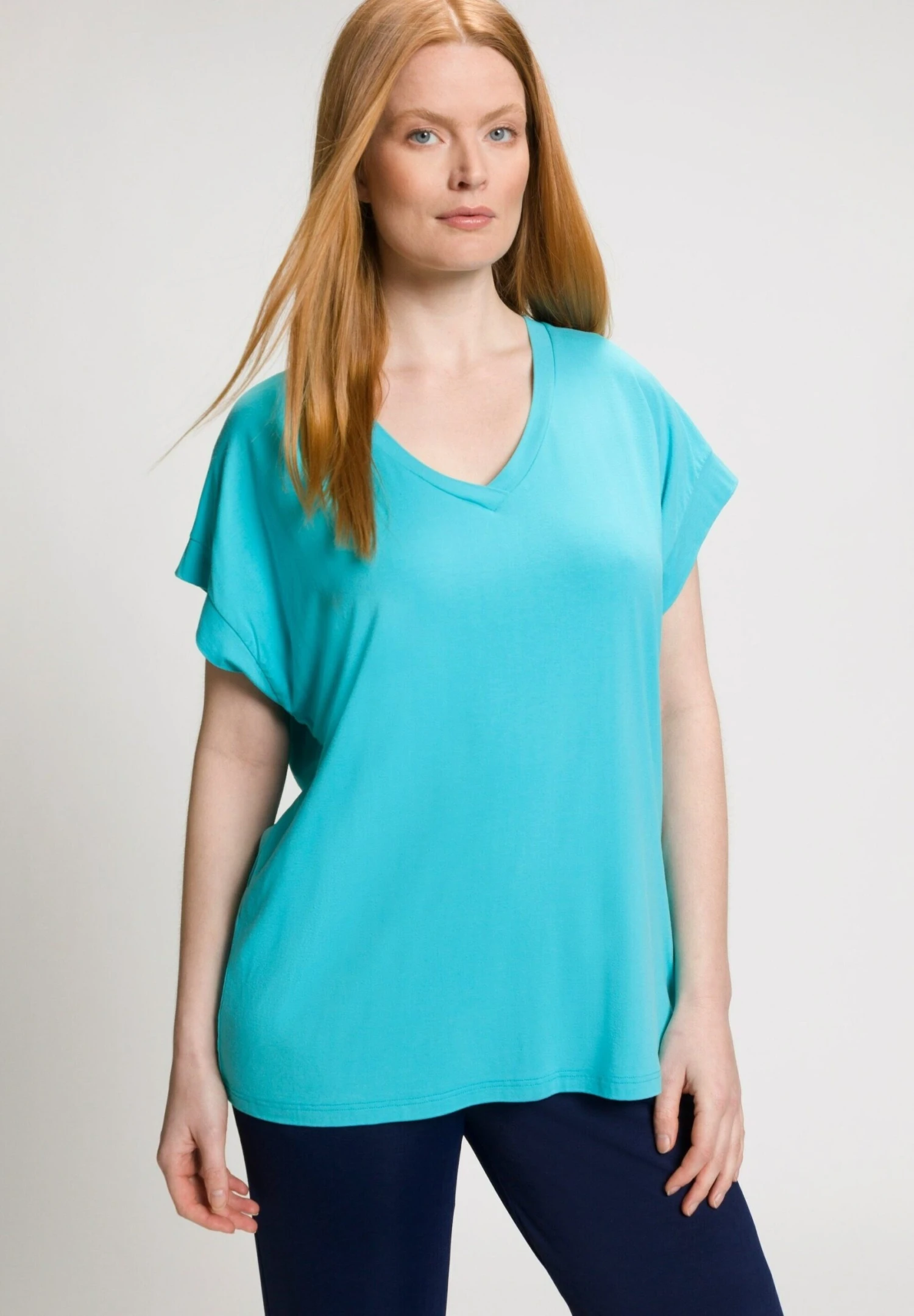 Ulla Popken Camiseta Básica - Türkis