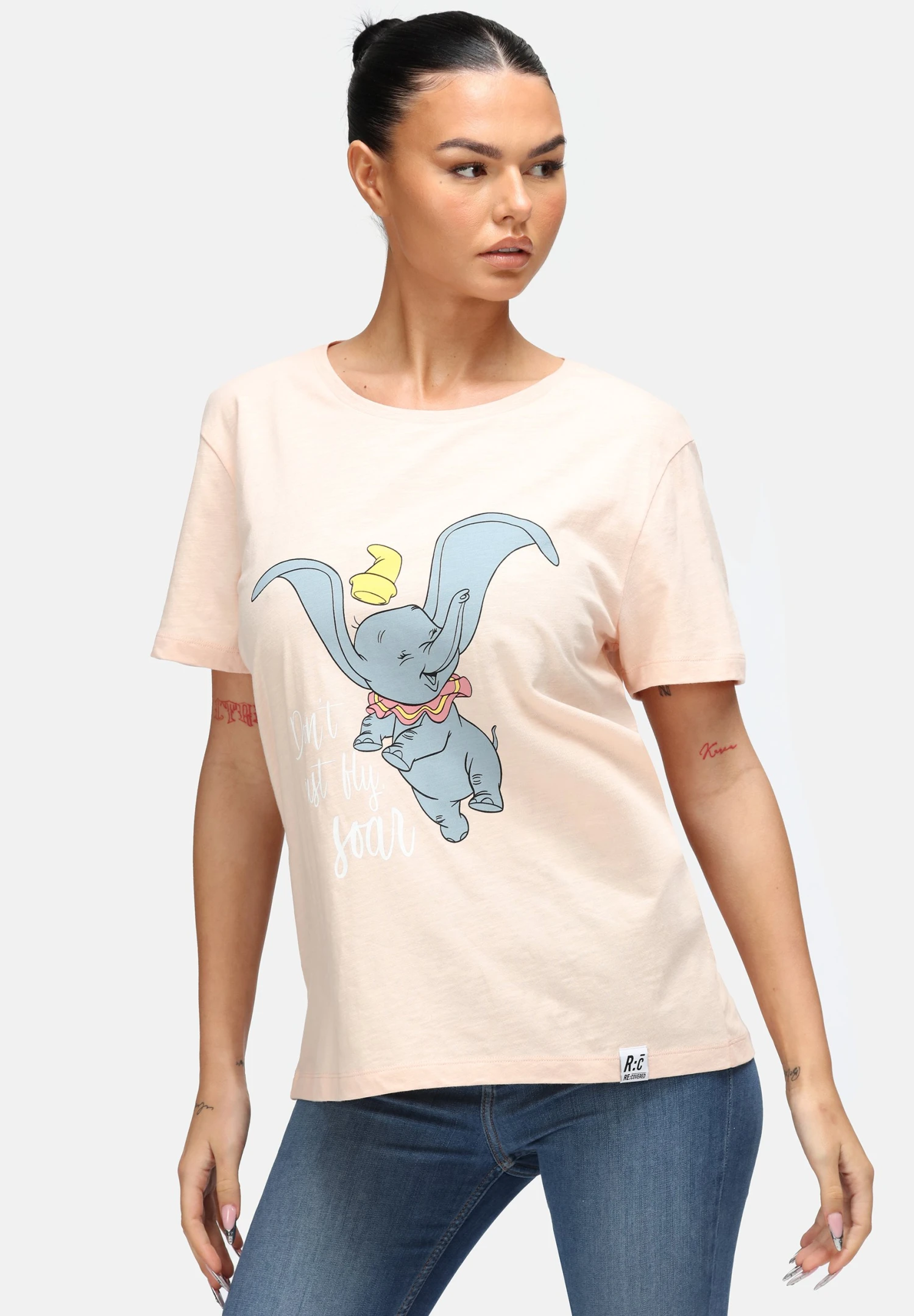 Disney Dumbo Don'T Just Soar - Camiseta Estampada - Pink