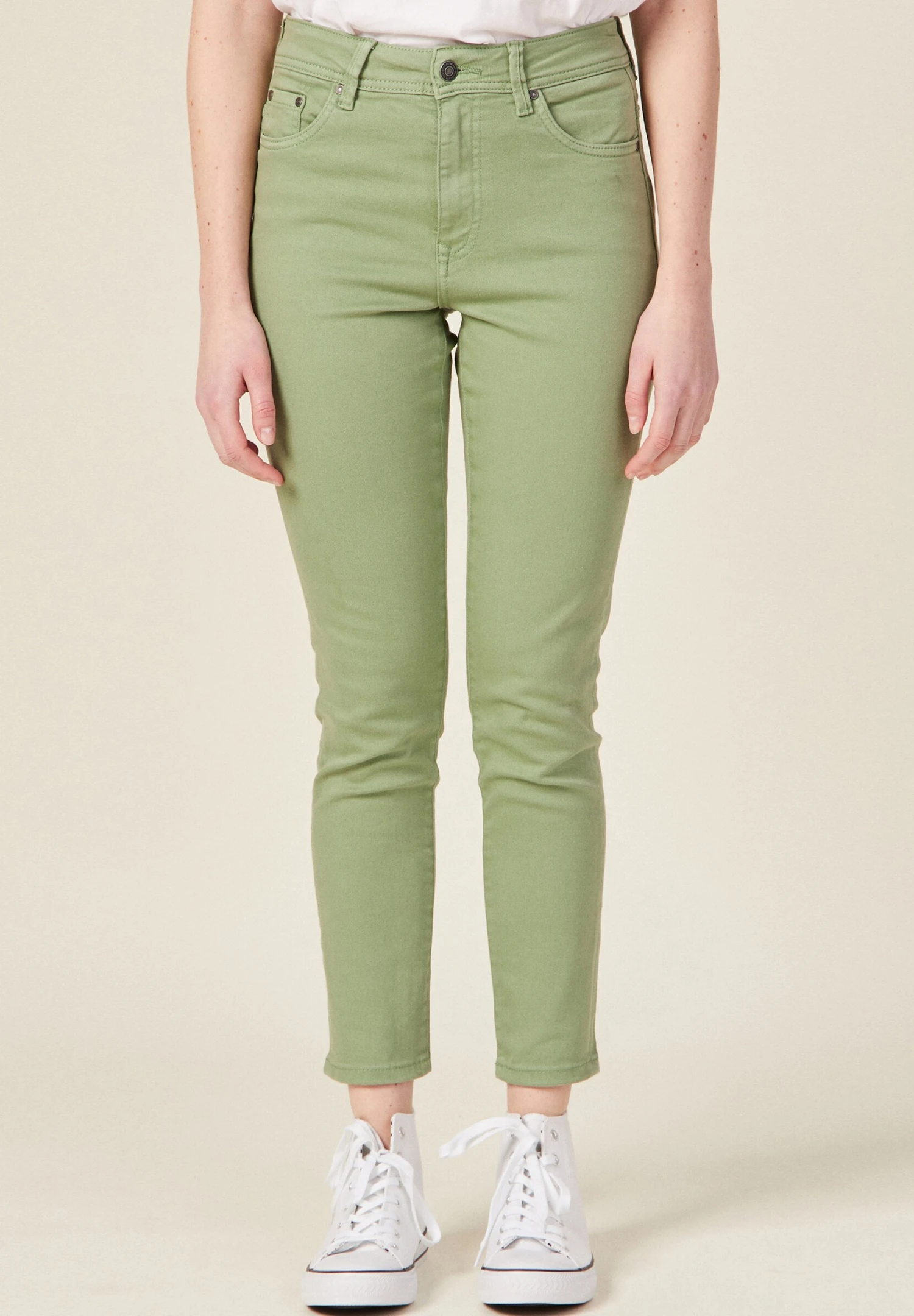 Ökofreundliche- Vaqueros Slim Fit - Vert Kaki - Imagen 4