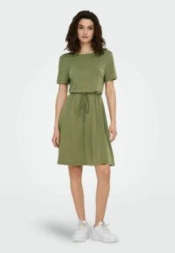 ONLY Mit Kurzen Ärmeln Erziertes - Vestido Ligero - Martini Olive