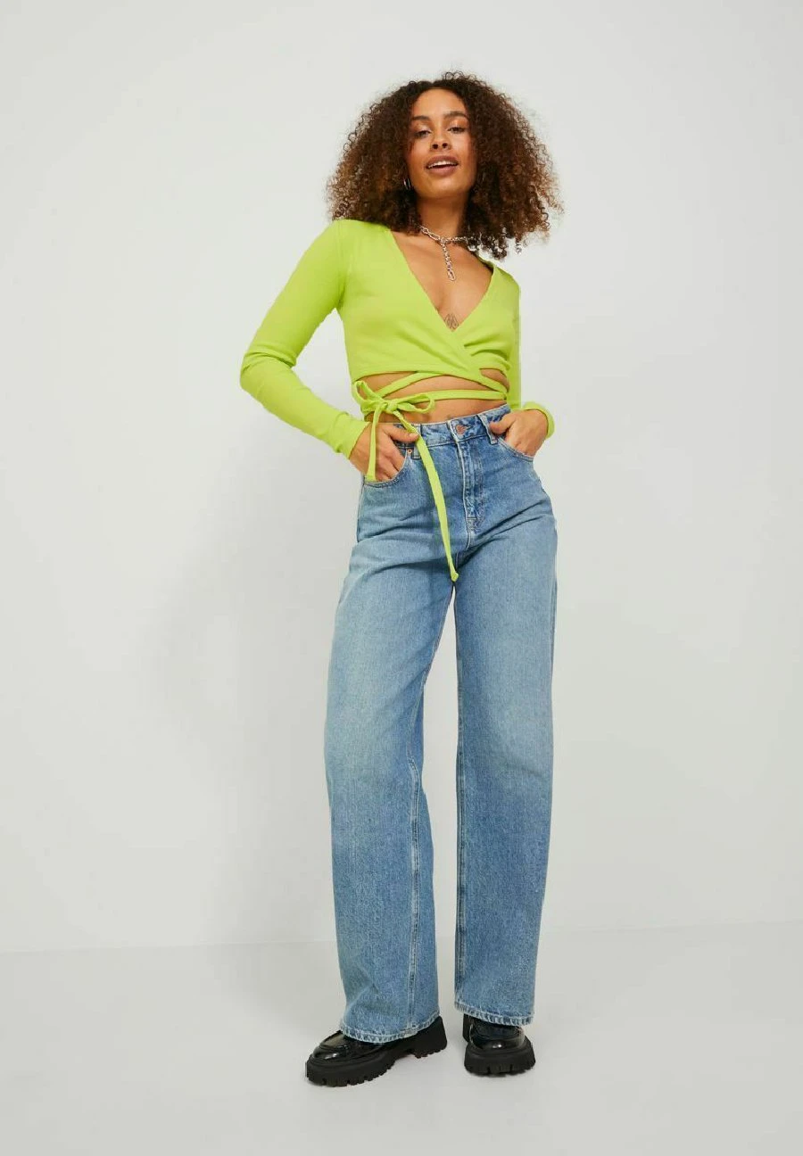JJXX Jx Frances Wrap - Camiseta De Manga Larga - Lime Punch - Imagen 2