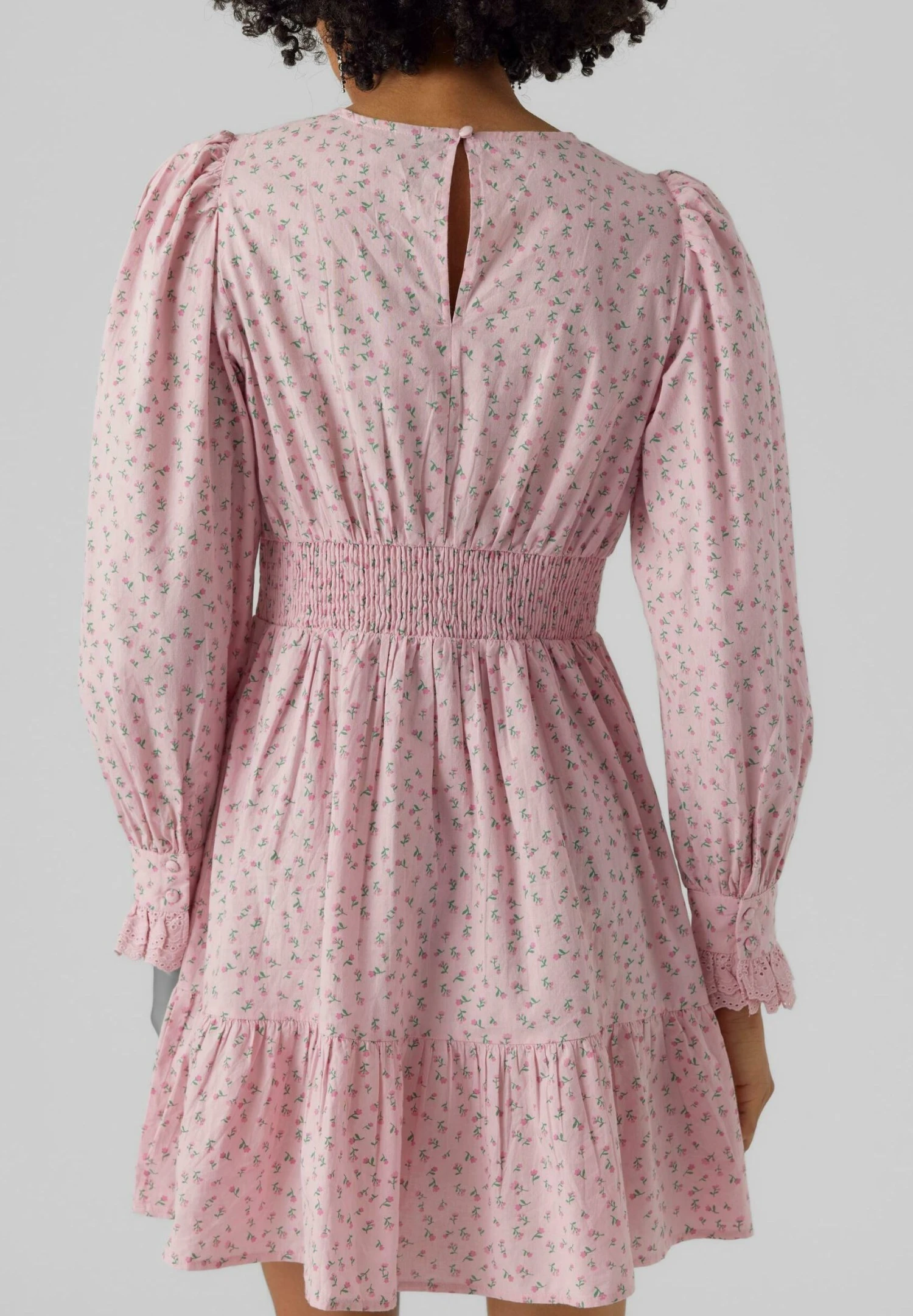 Vero Moda Vmlila Ls Short Wvn - Vestido Informal - Cameo Pink - Imagen 4