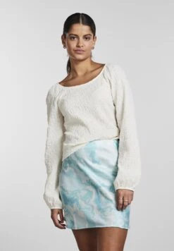 Pieces Mit Langen Ärmeln Pckiera - Camiseta De Manga Larga - Cloud Dancer