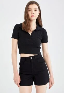 DeFacto Mom Fit - Shorts - Black